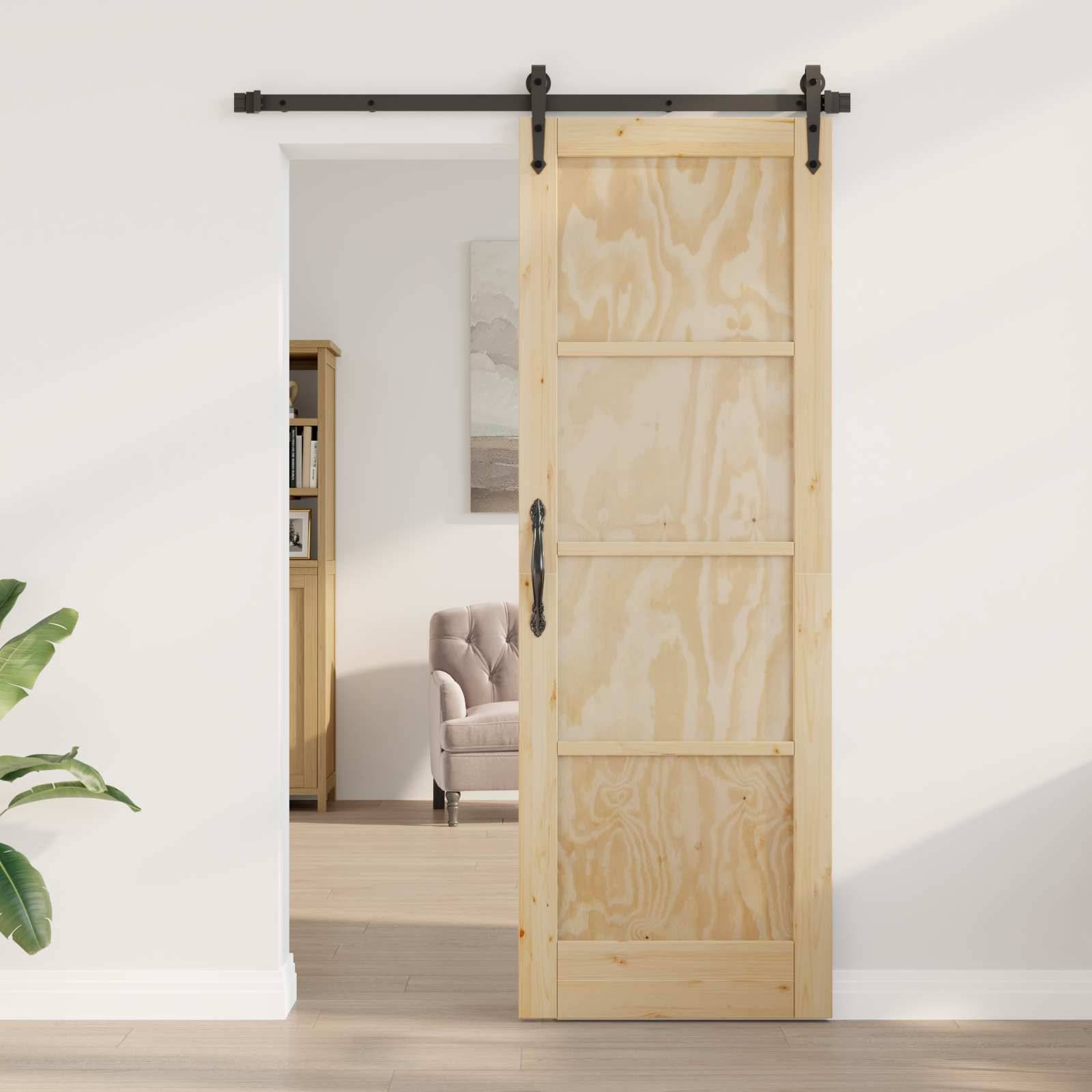 vidaXL Interior Tür Natur 73,5 x 211 cm Sperrholz