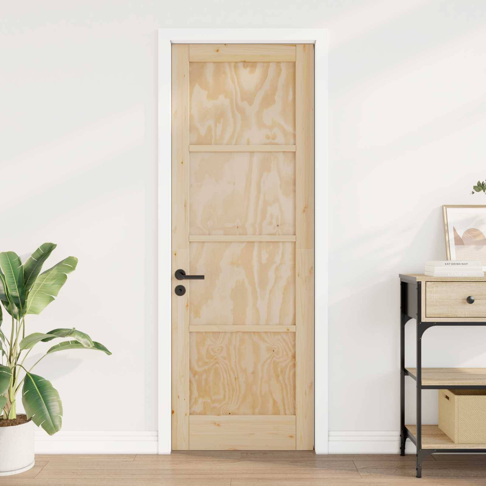 vidaXL Interior Tür Natur 73,5 x 211 cm Sperrholz