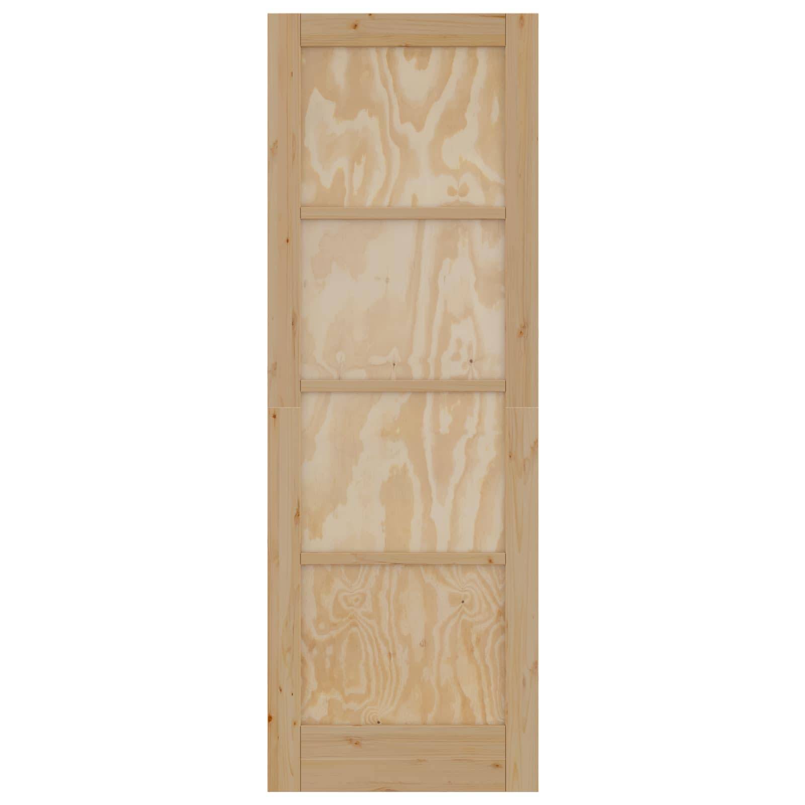 vidaXL Interior Tür Natur 73,5 x 211 cm Sperrholz