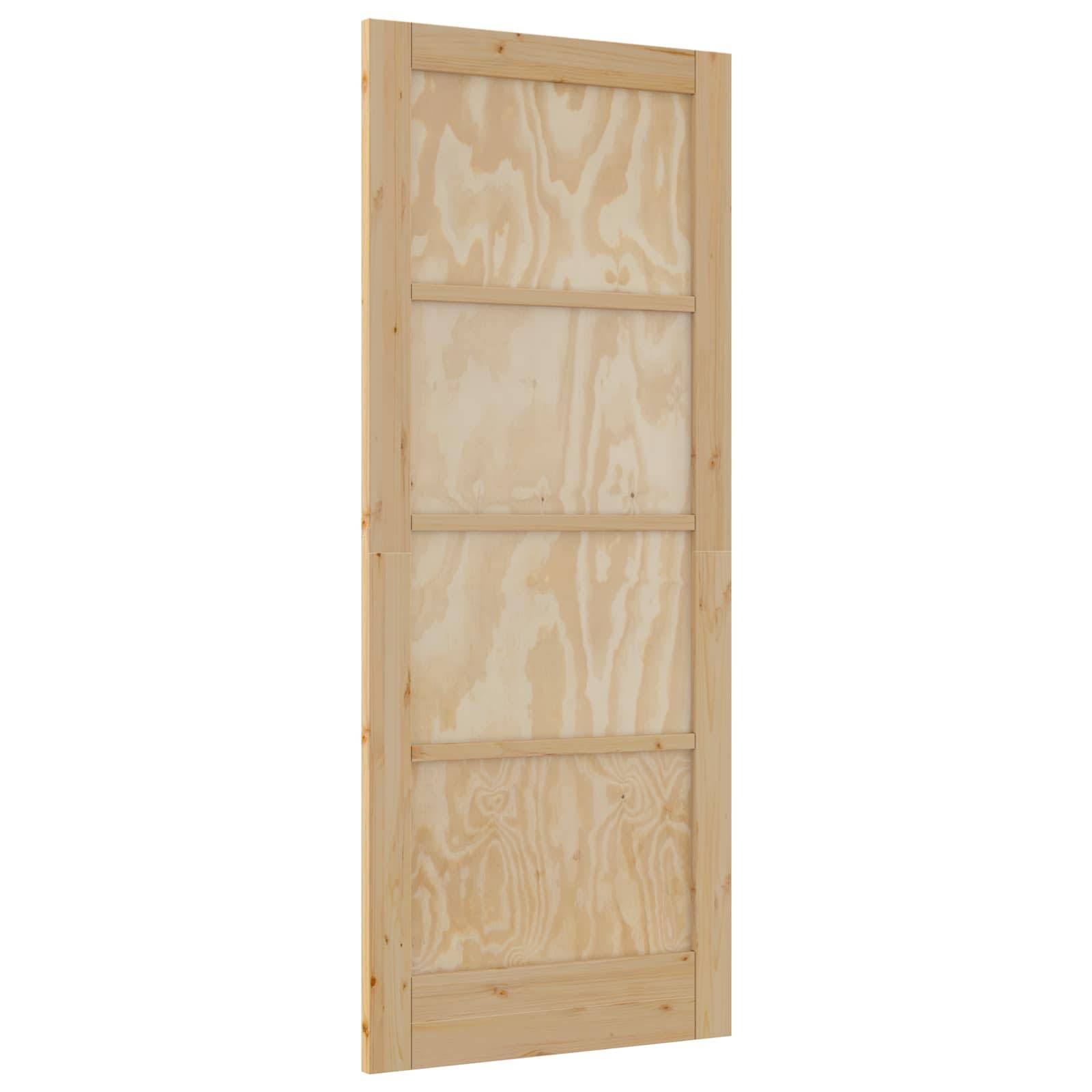 vidaXL Interior Tür Natur 83 x 202 cm Sperrholz