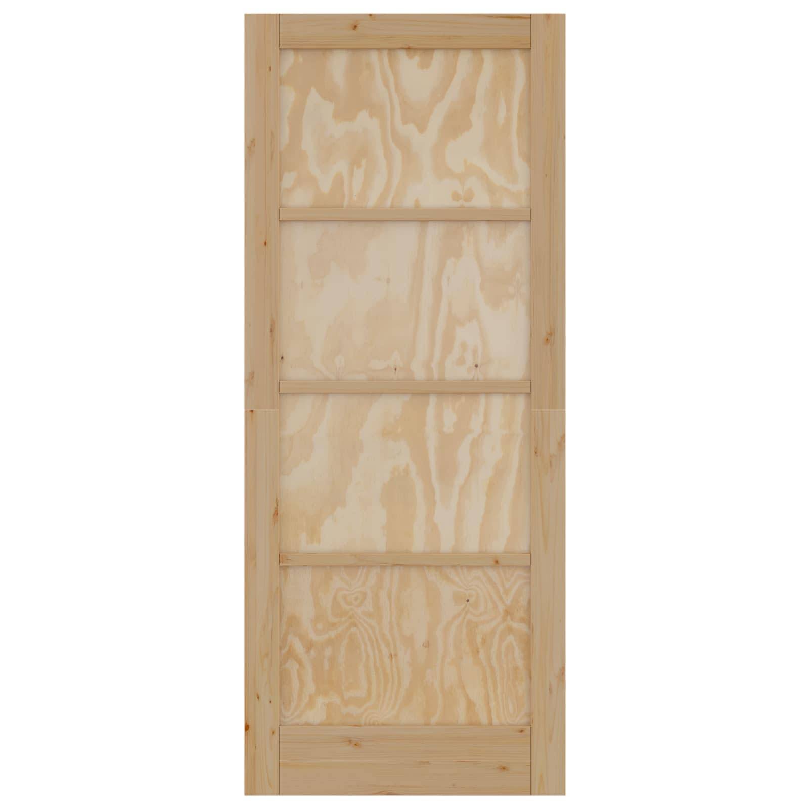vidaXL Interior Tür Natur 83 x 202 cm Sperrholz