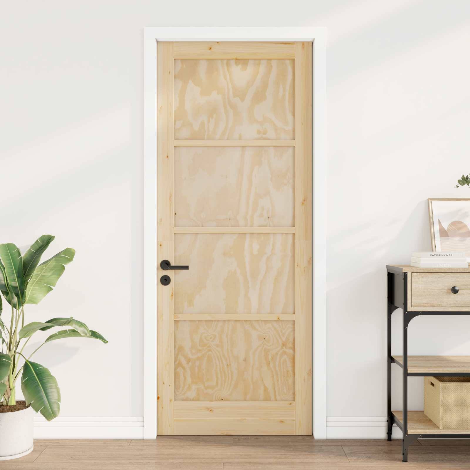 vidaXL Interior Tür Natur 93 x 211 cm Sperrholz