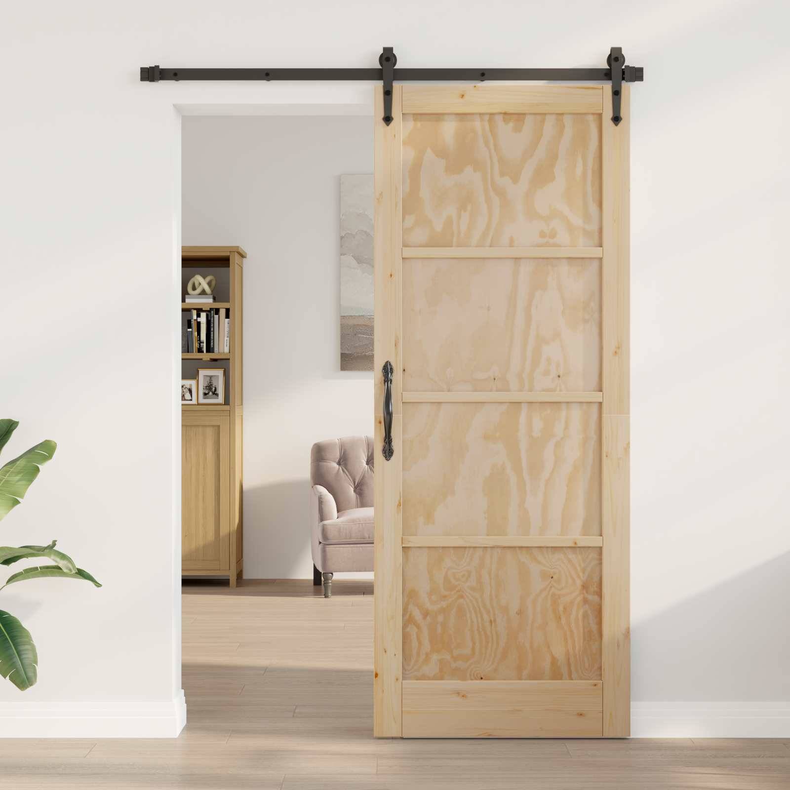 vidaXL Interior Tür Natur 93 x 211 cm Sperrholz