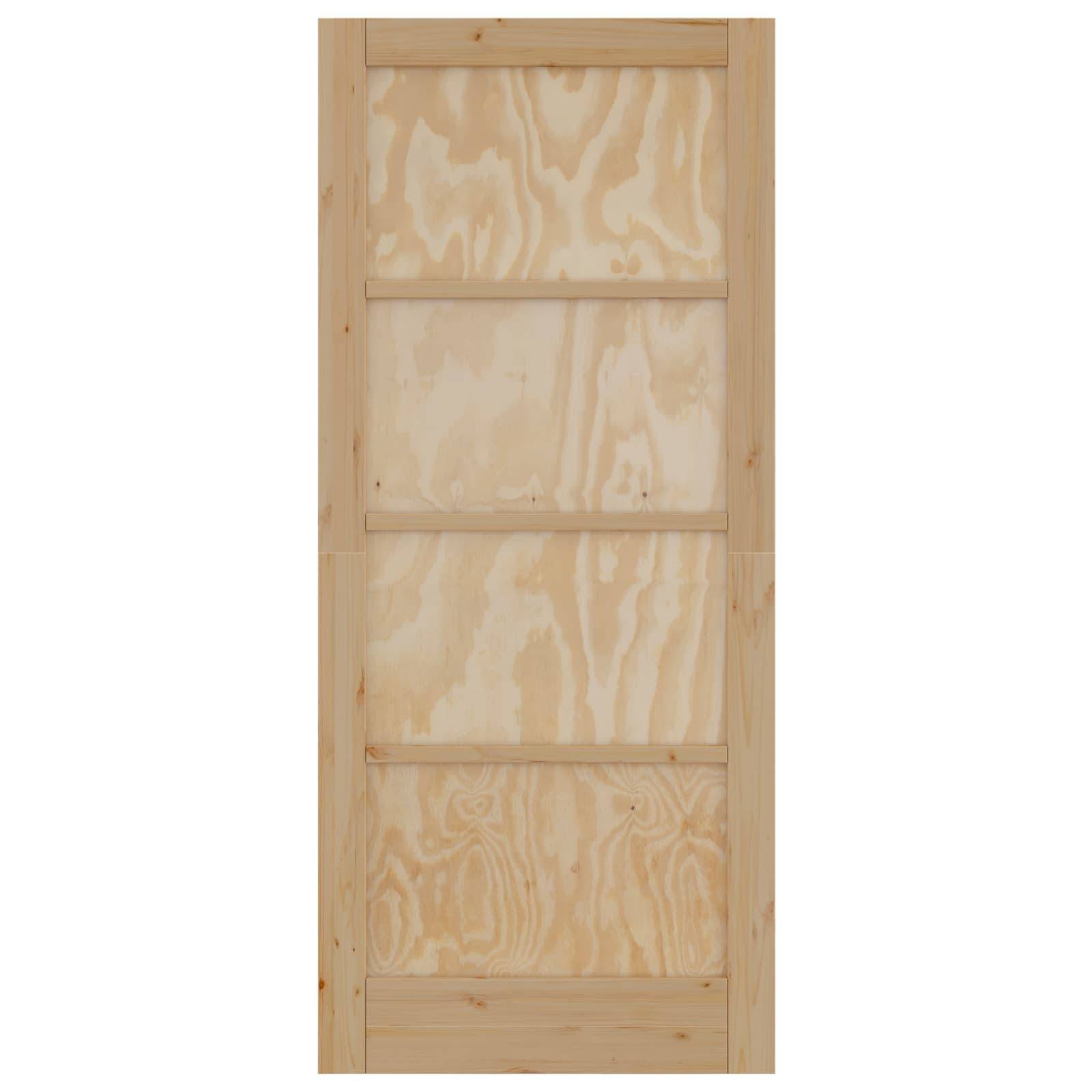 vidaXL Interior Tür Natur 86 x 198,5 cm Sperrholz