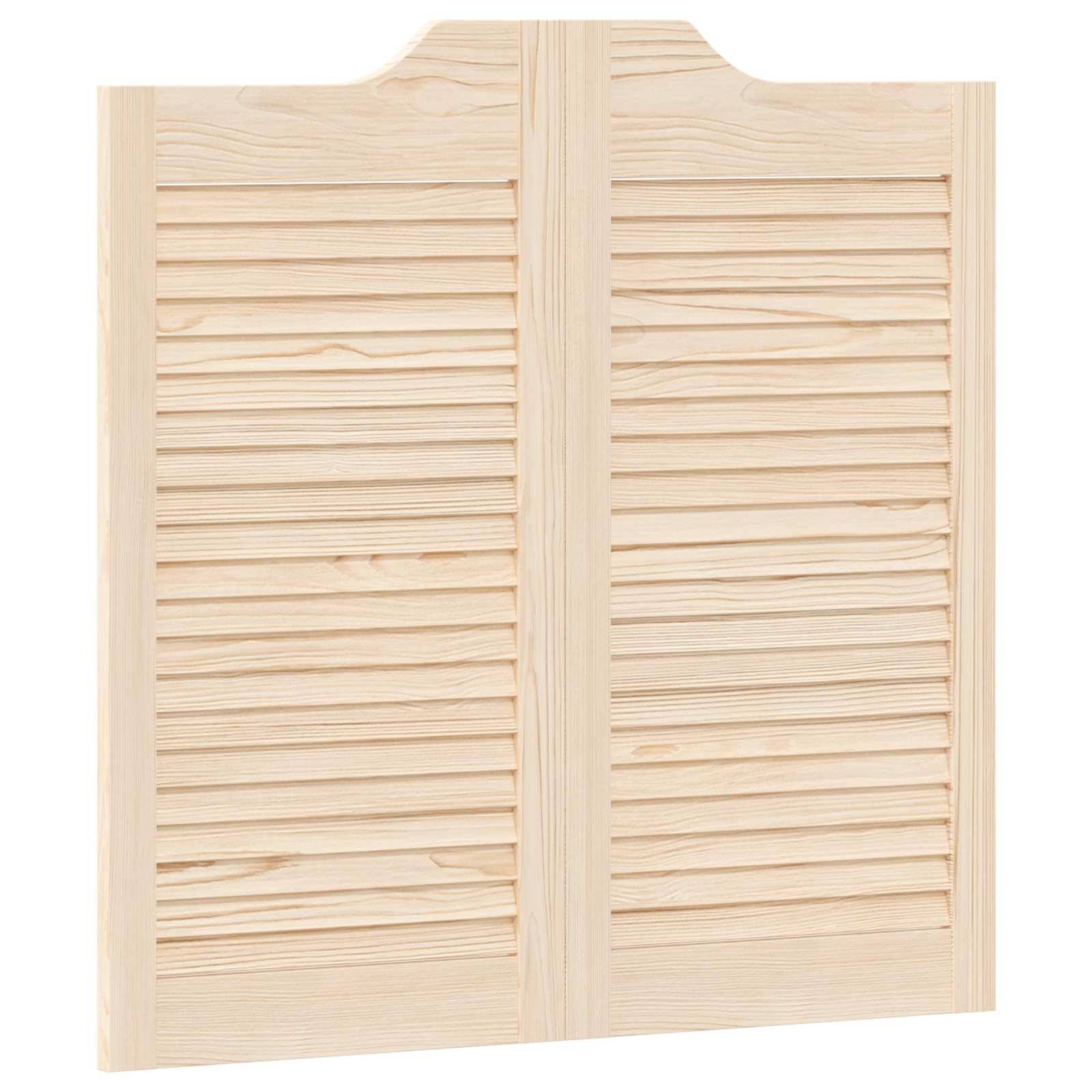 vidaXL Schwingtüren Natur 80 x 40 cm Massives Kiefernholz
