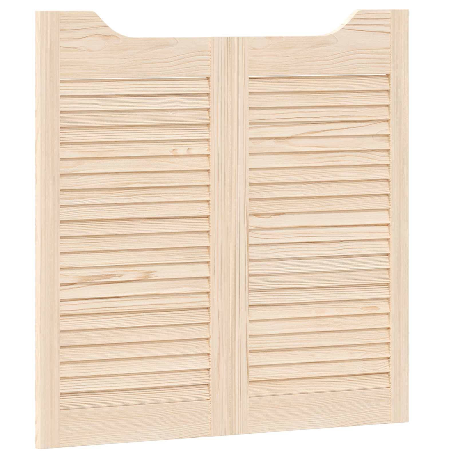 vidaXL Schwingtüren Natur 80 x 40 cm Massives Kiefernholz