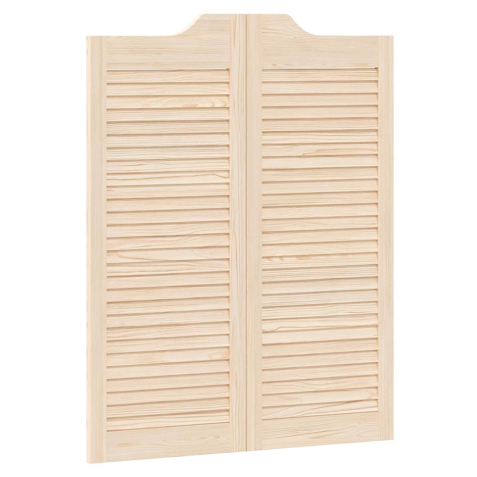vidaXL Schwingtüren Natur 100 x 40 cm Massives Kiefernholz