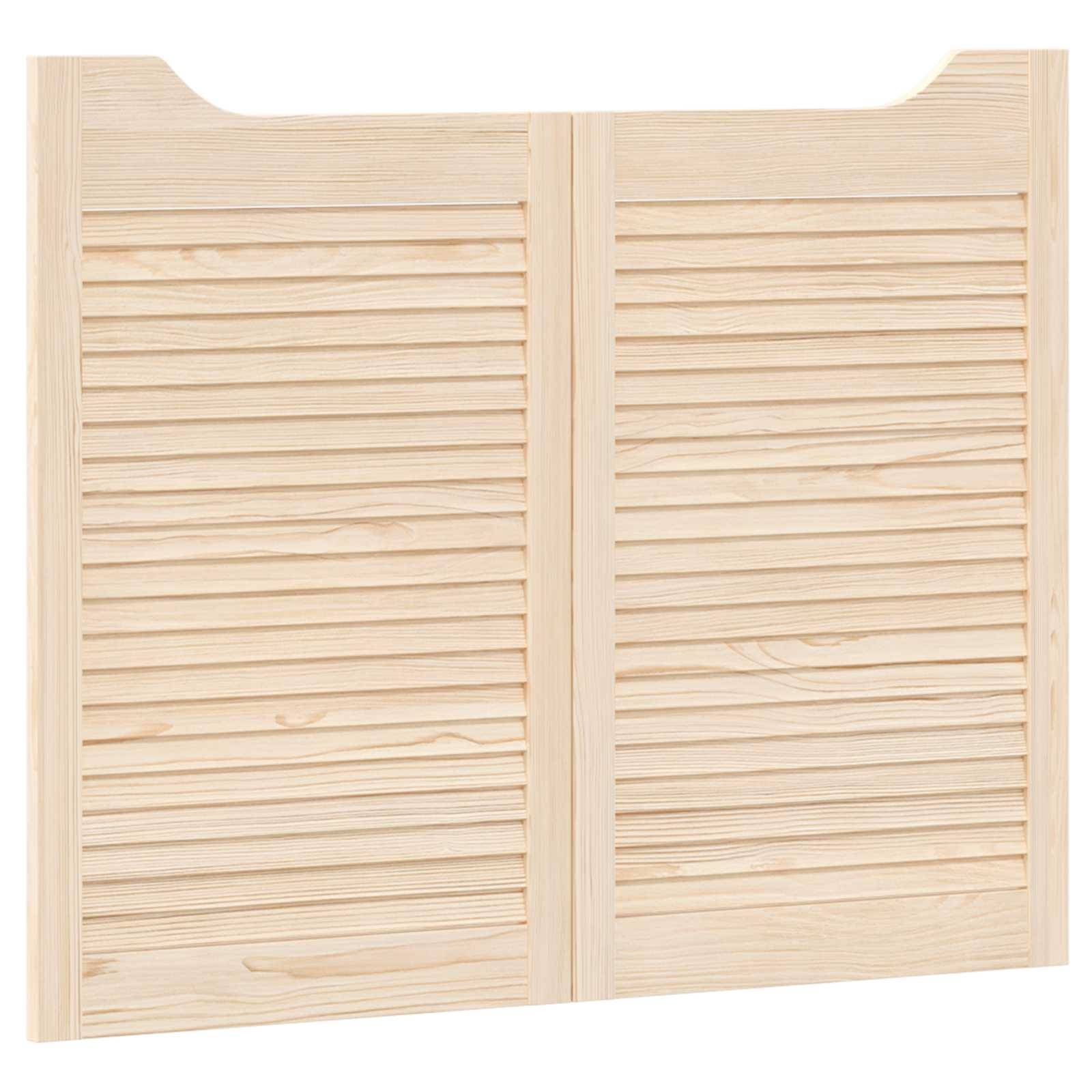 vidaXL Schwingtüren Natur 80 x 50 cm Massives Kiefernholz