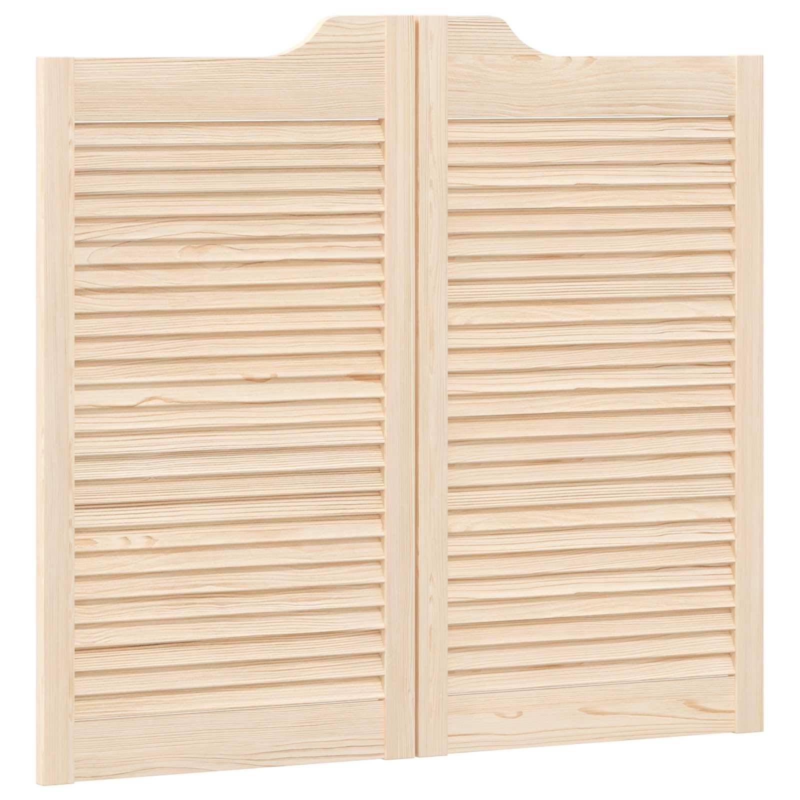 vidaXL Schwingtüren Natur 90 x 50 cm Massives Kiefernholz