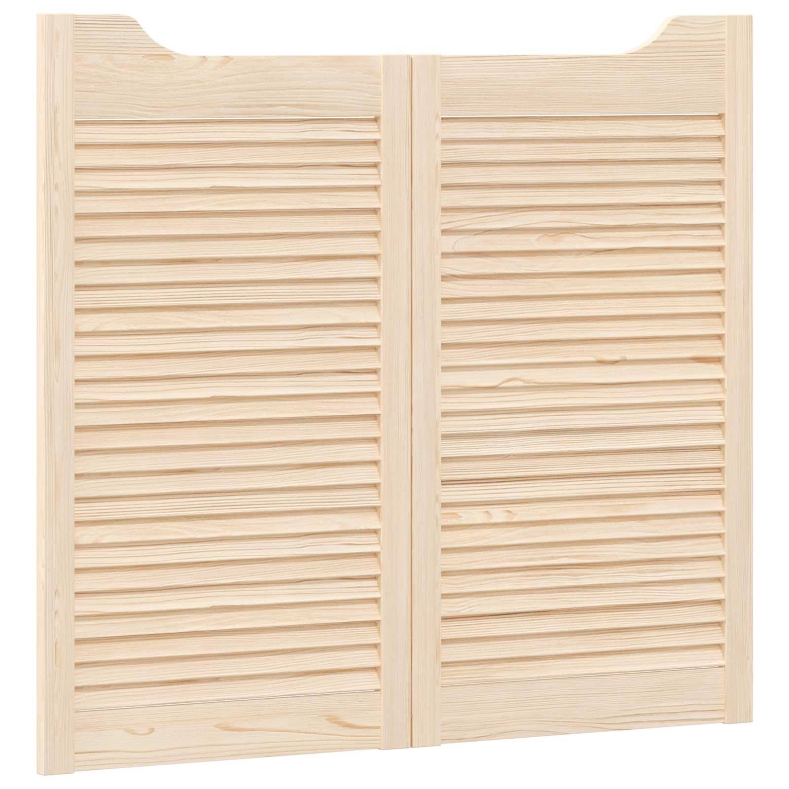 vidaXL Schwingtüren Natur 90 x 50 cm Massives Kiefernholz