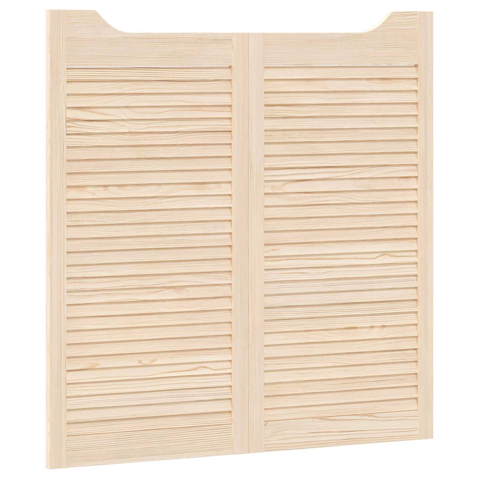 vidaXL Schwingtüren 2 pcs Natur Massives Kiefernholz
