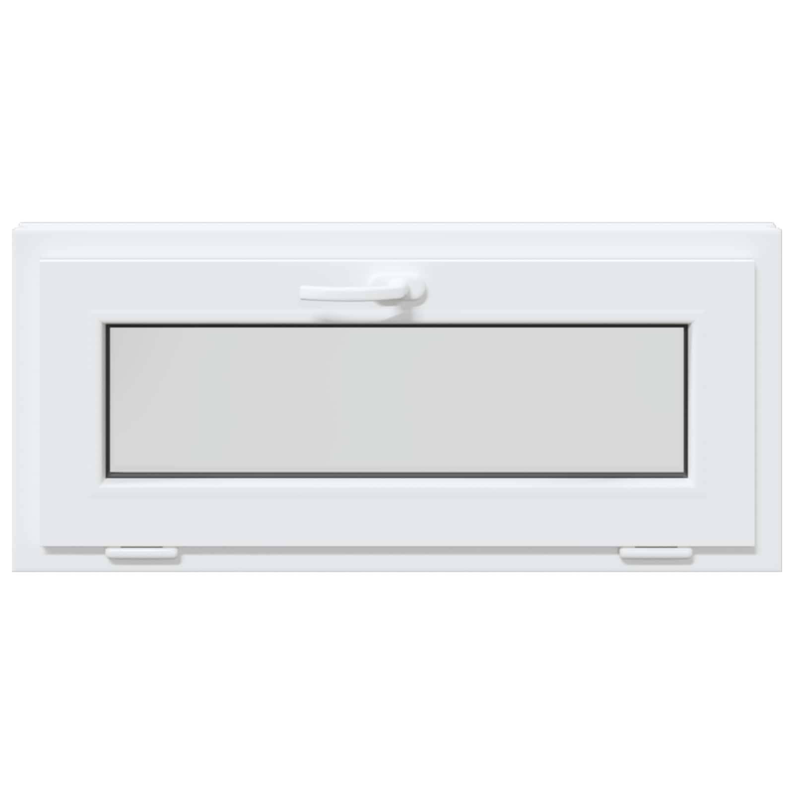 vidaXL Kellerfenster RISOR 90 x 40 cm PVC und Glas Weiß