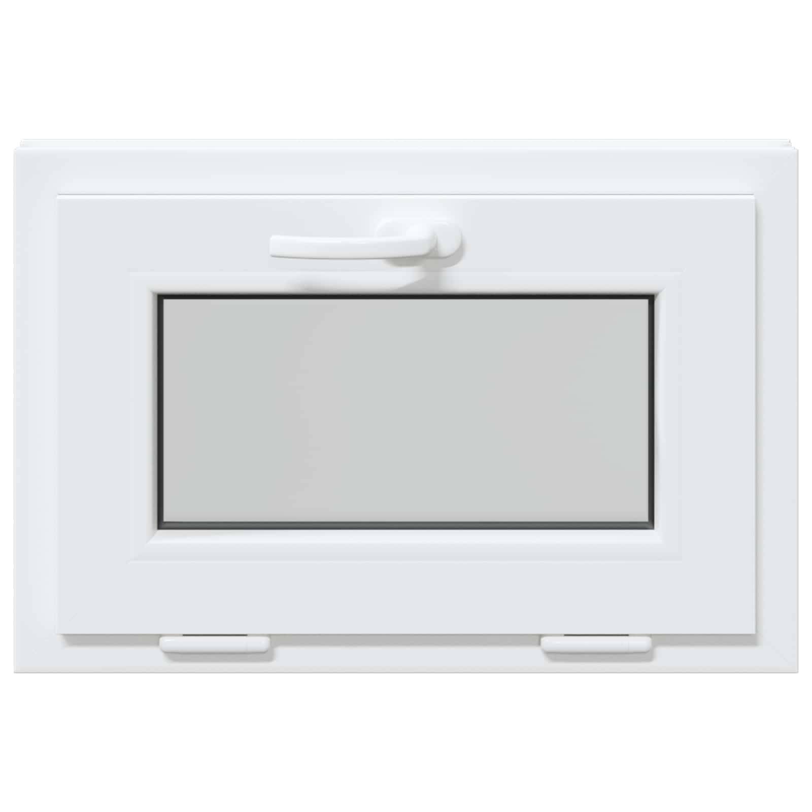 vidaXL Kellerfenster RISOR 60 x 40 cm PVC und Glas Weiß