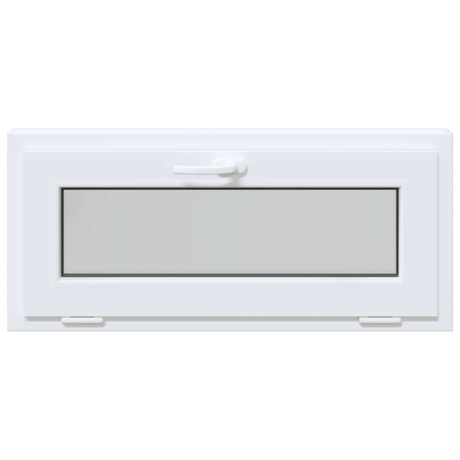 vidaXL Kellerfenster RISOR 90 x 40 cm PVC und Glas Weiß