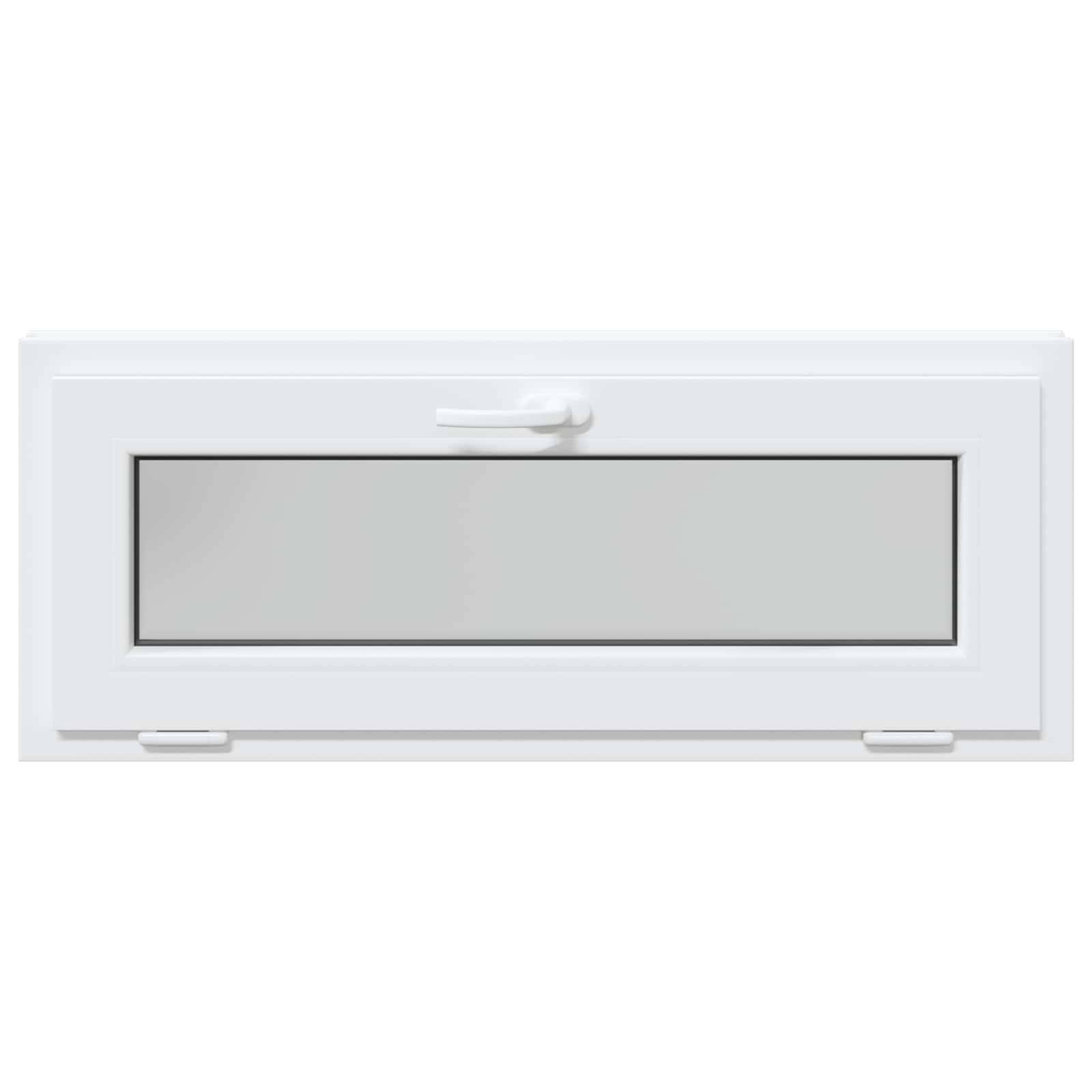 vidaXL Kellerfenster RISOR 100 x 40 cm PVC und Glas Weiß