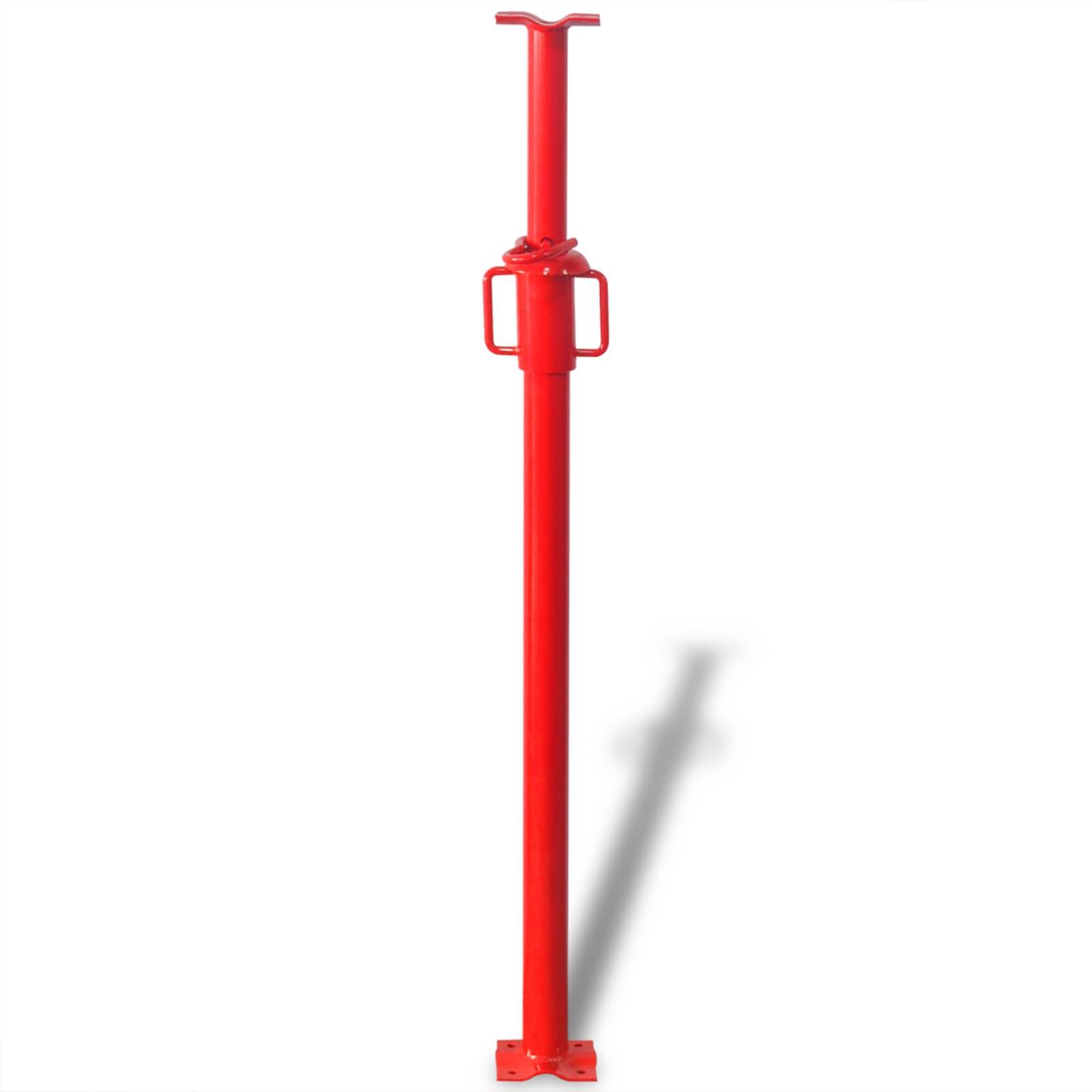 vidaXL Acrow-Stütze Rot 180 x 12,5 x 12,5 cm