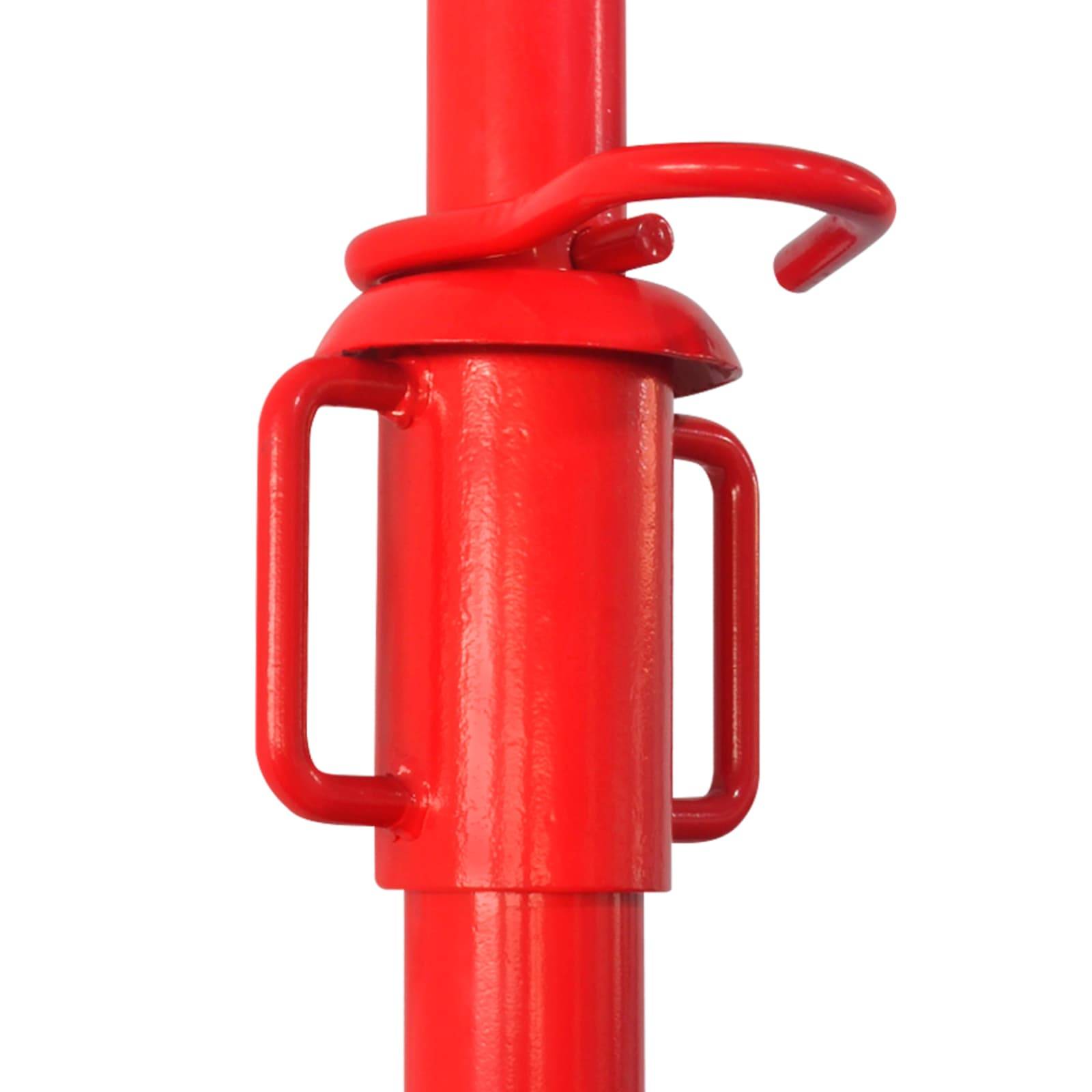 vidaXL Acrow-Stütze Rot 280 x 12 x 12 cm