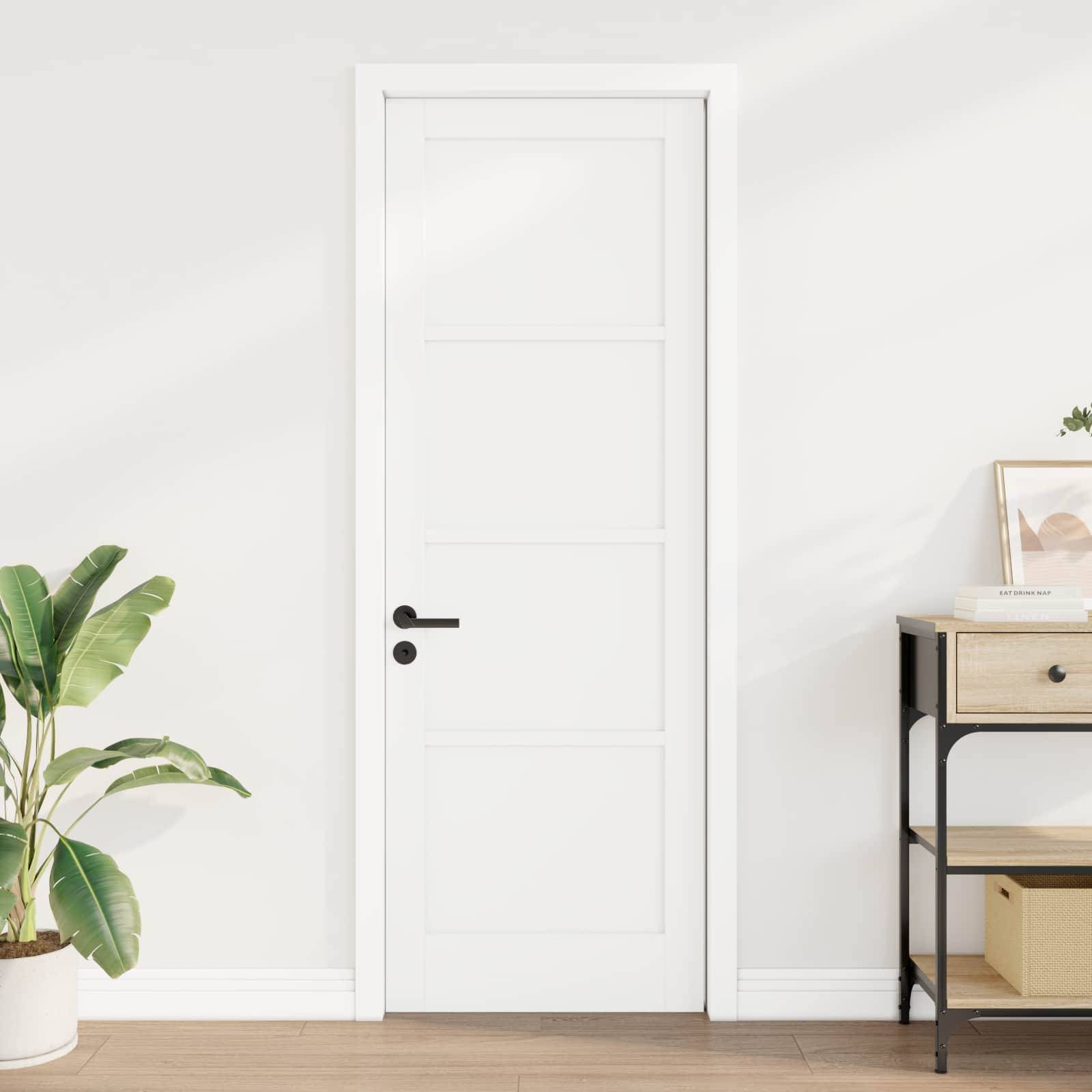 vidaXL Interior Tür Weiß 73,5 x 211 cm Sperrholz