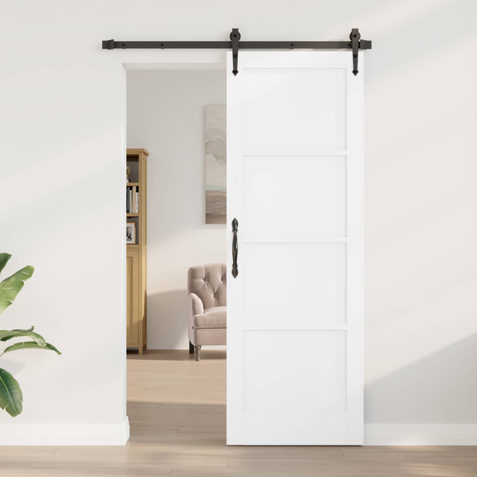 vidaXL Interior Tür Weiß 73,5 x 211 cm Sperrholz