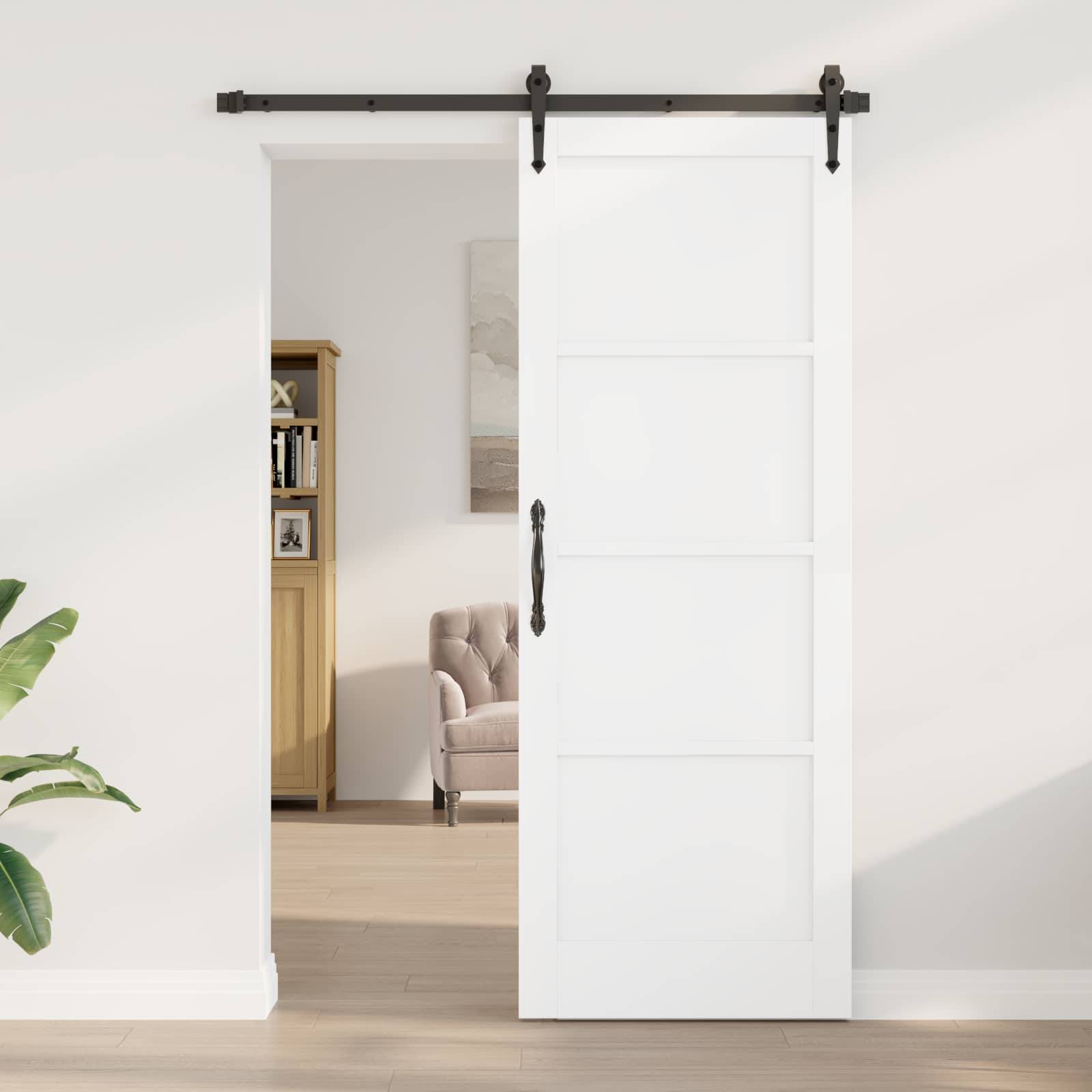 vidaXL Interior Tür Weiß 78 x 211 cm Sperrholz