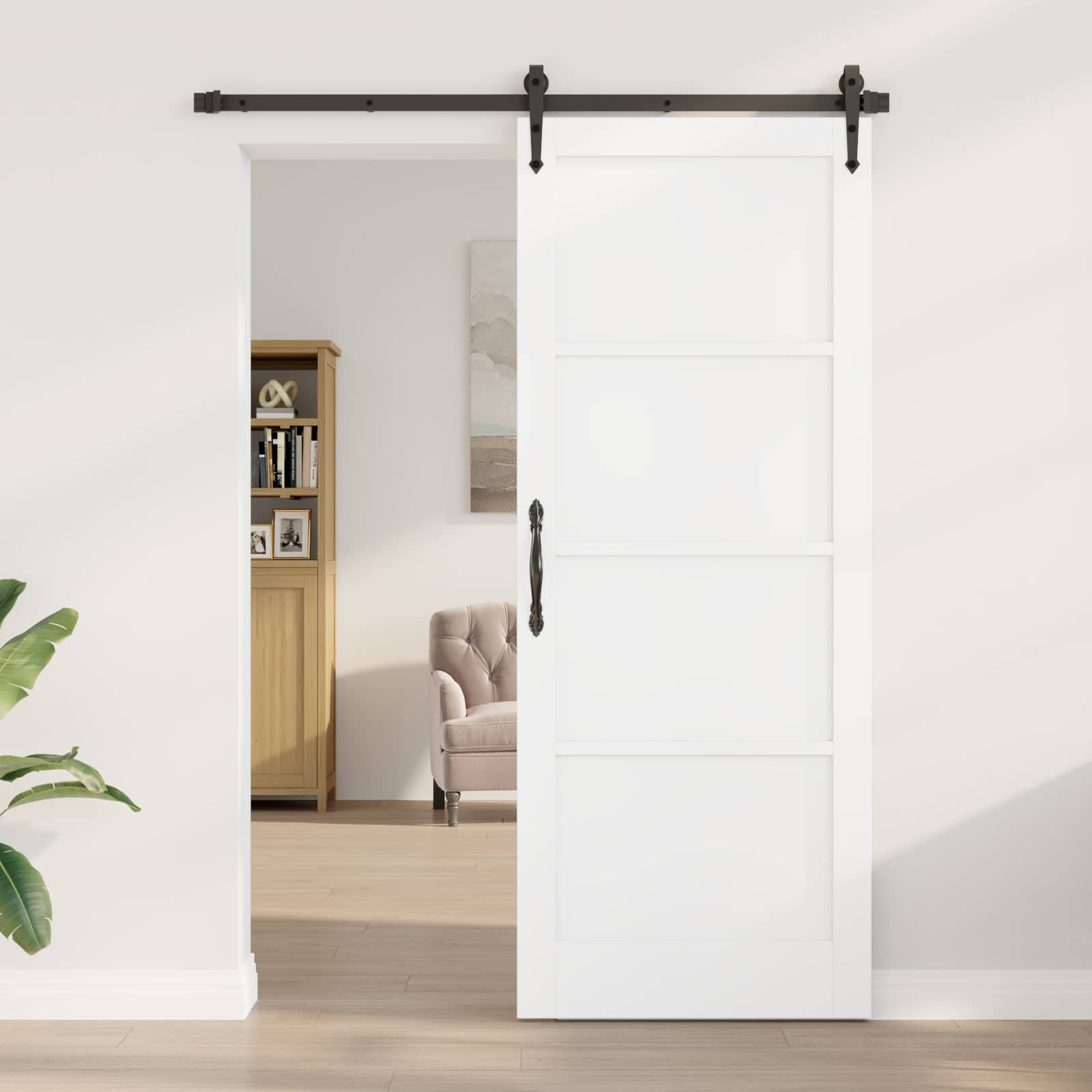 vidaXL Interior Tür Weiß 83 x 211 cm Sperrholz