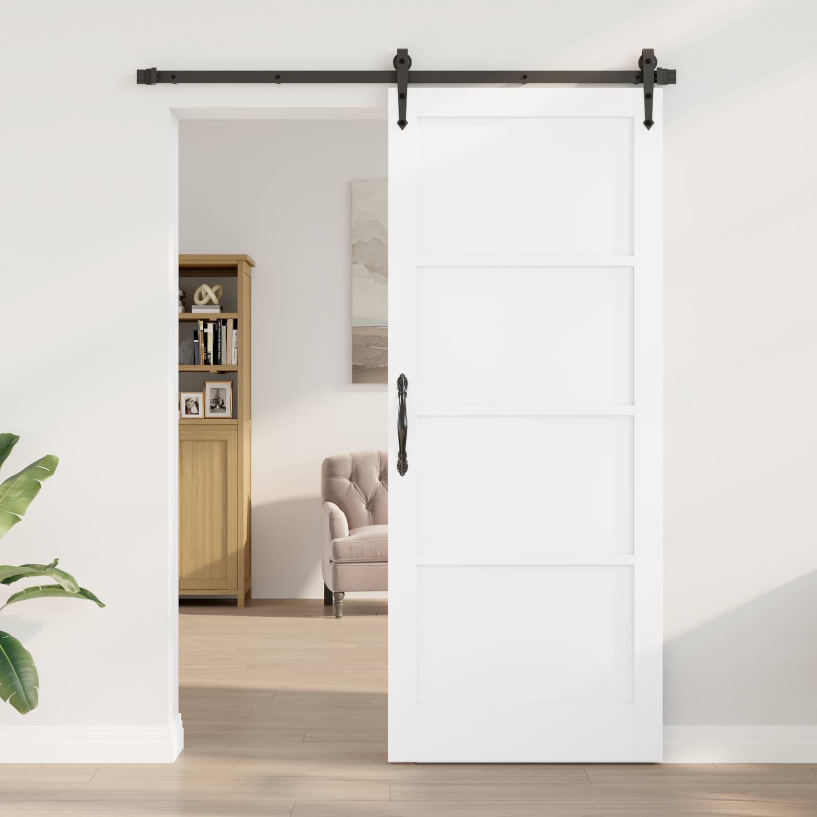 vidaXL Interior Tür Weiß 86 x 211 cm Sperrholz