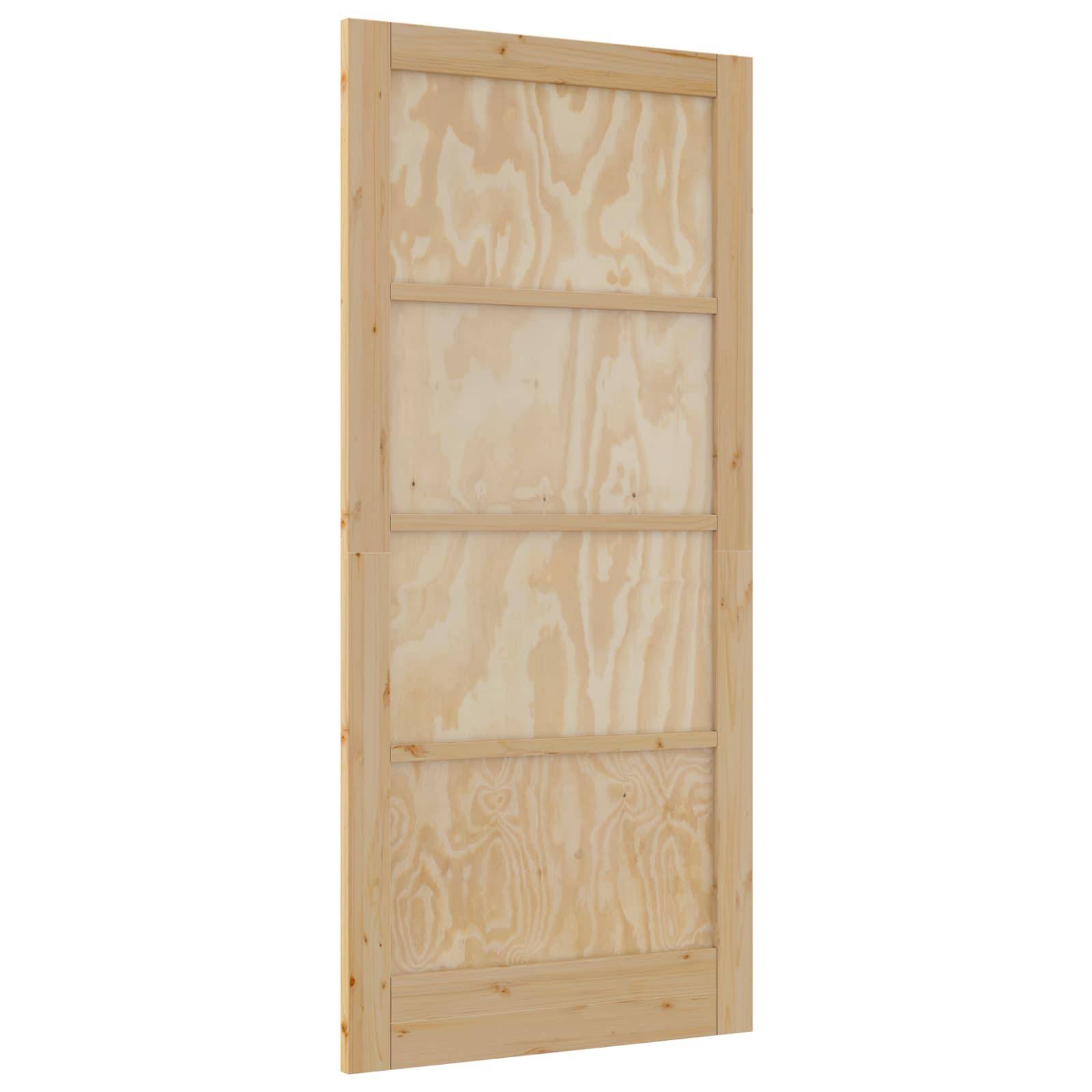 vidaXL Interior Tür Natur 93 x 202 cm Sperrholz