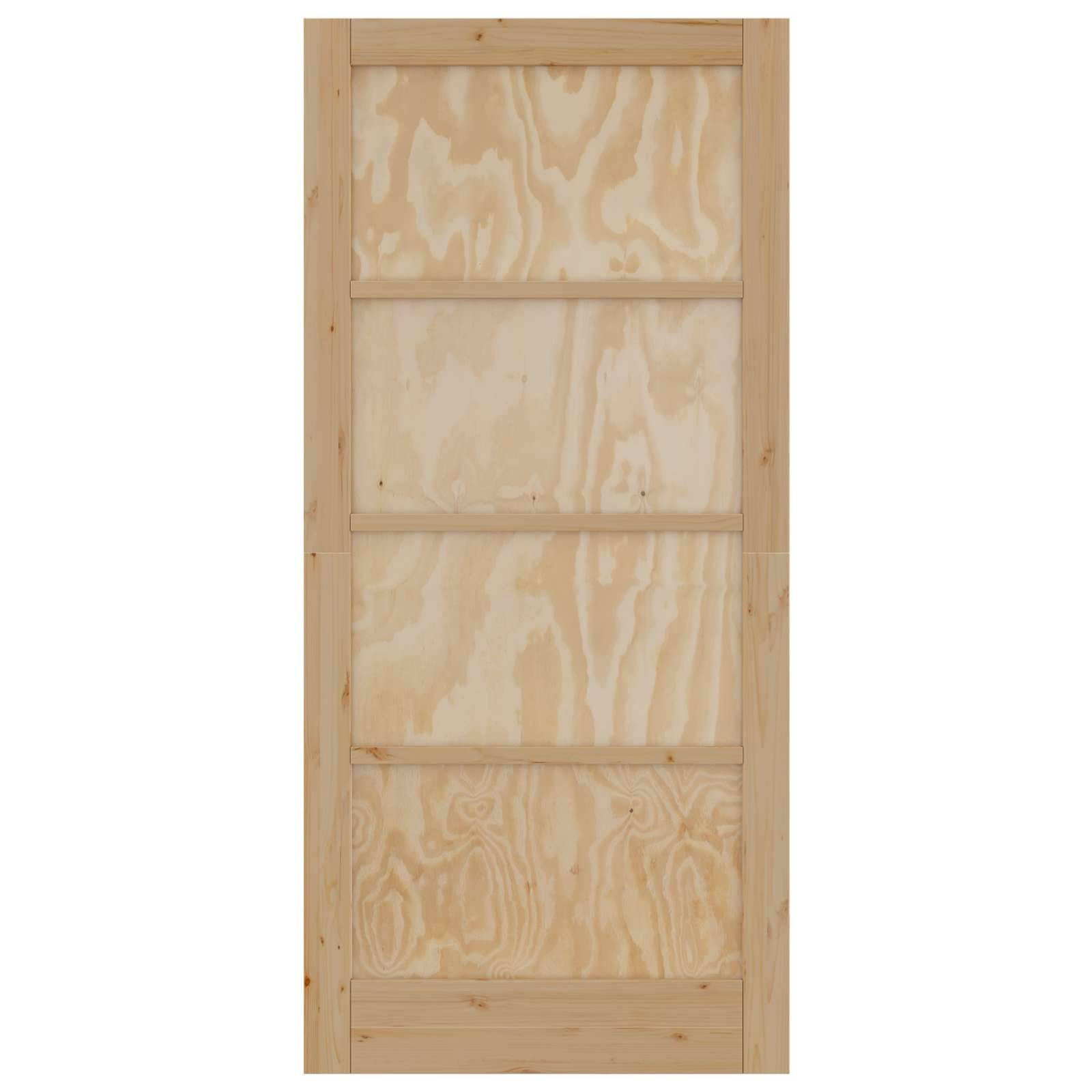vidaXL Interior Tür Natur 93 x 202 cm Sperrholz