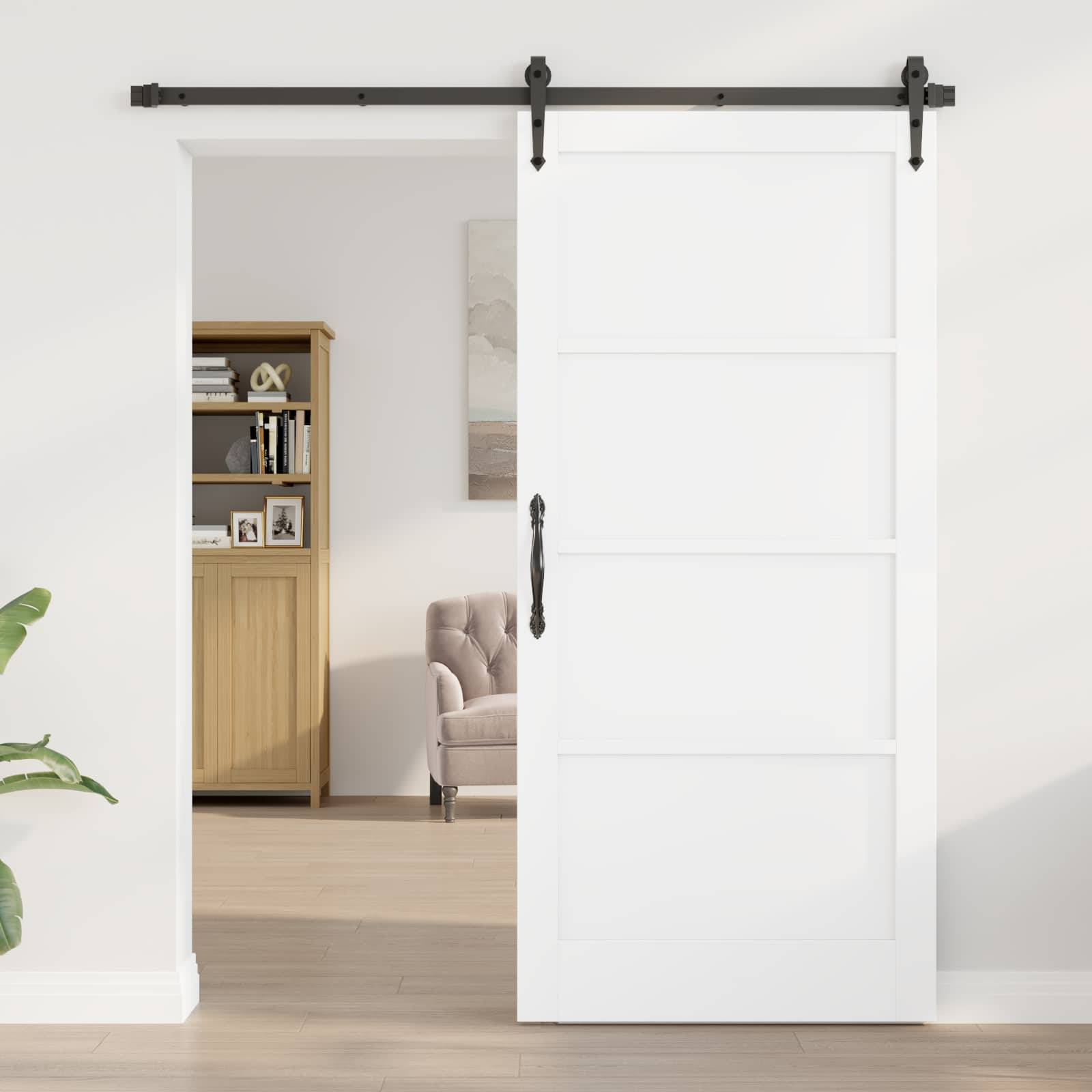 vidaXL Interior Tür Weiß 93 x 202 cm Sperrholz