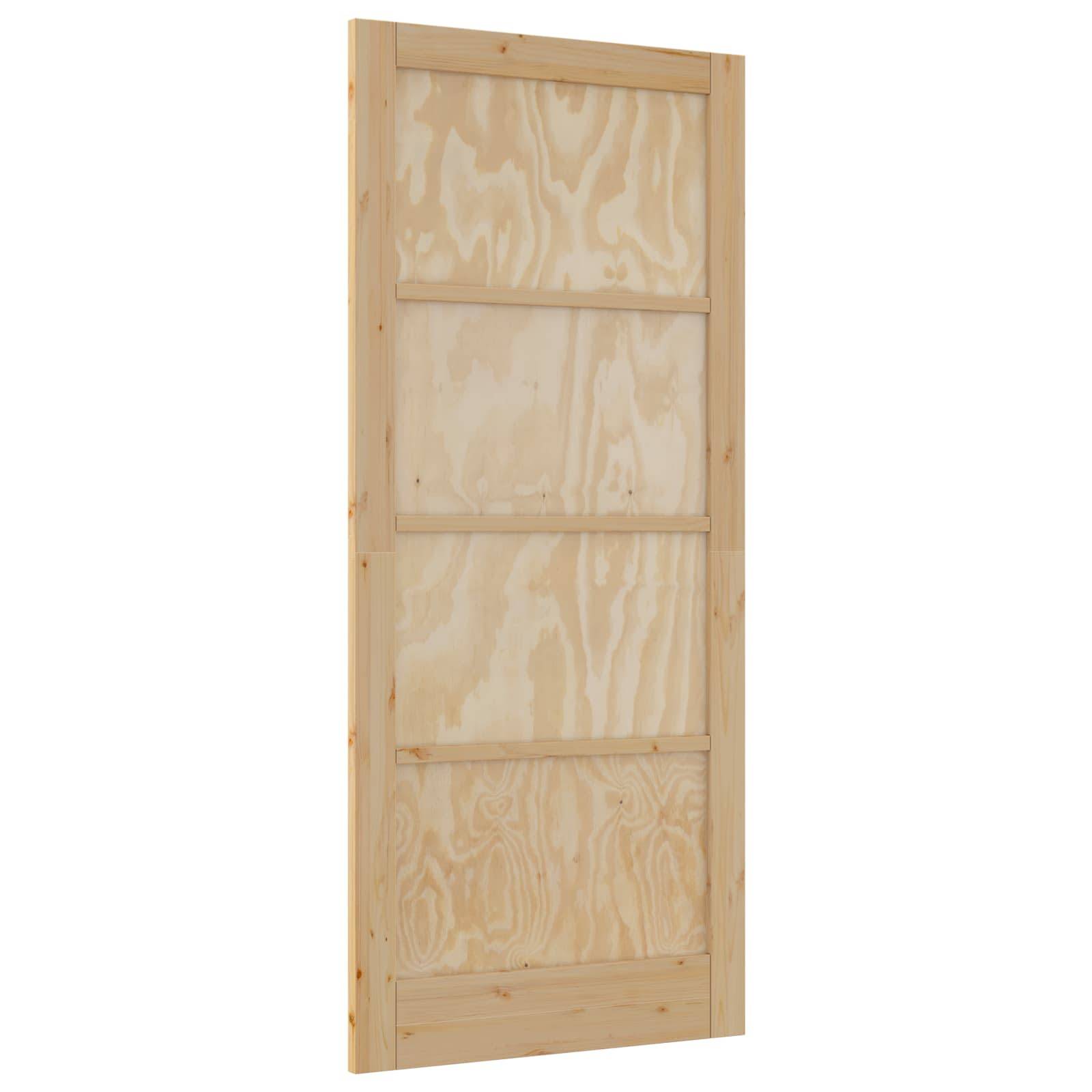 vidaXL Interior Tür Natur 93 x 211 cm Sperrholz