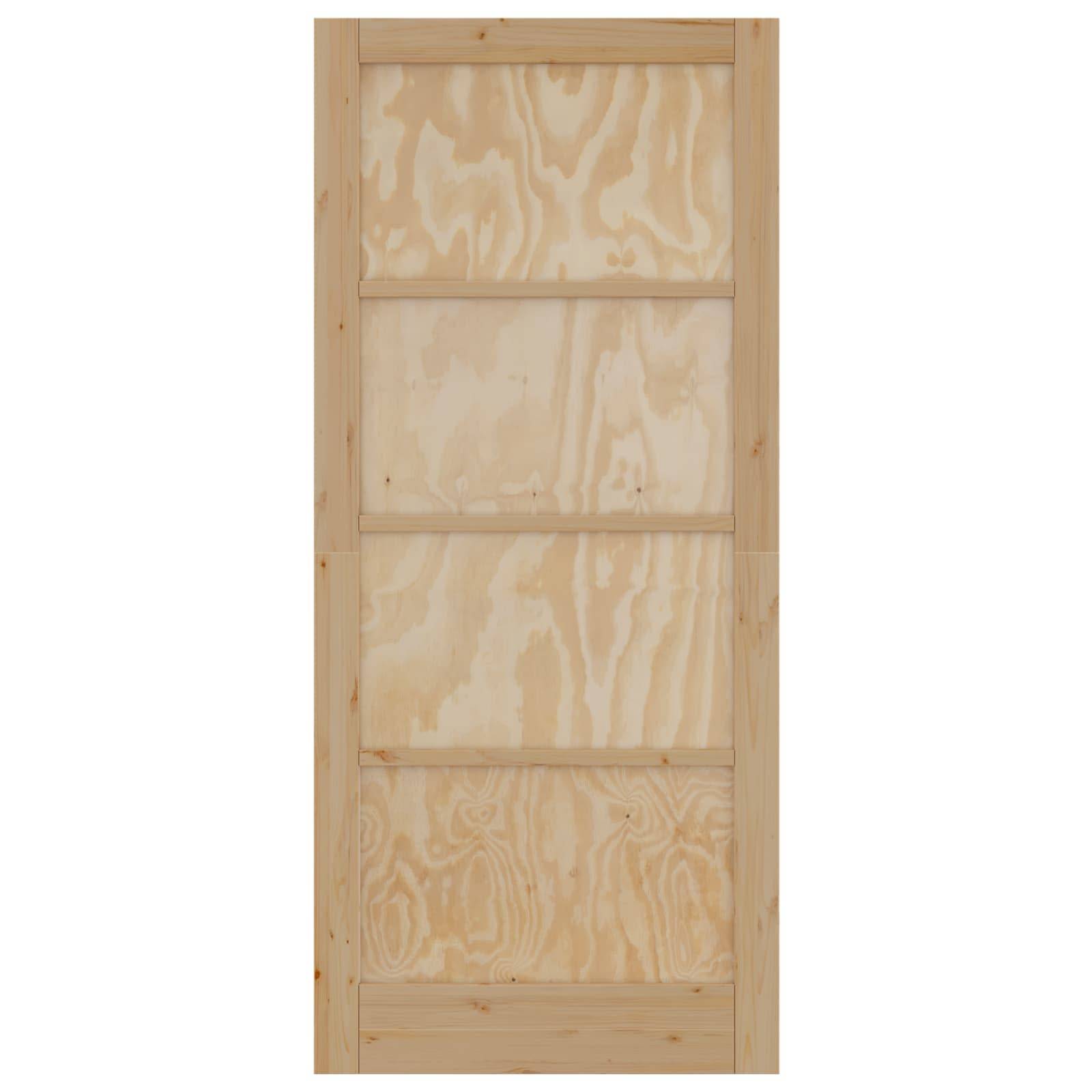 vidaXL Interior Tür Natur 93 x 211 cm Sperrholz