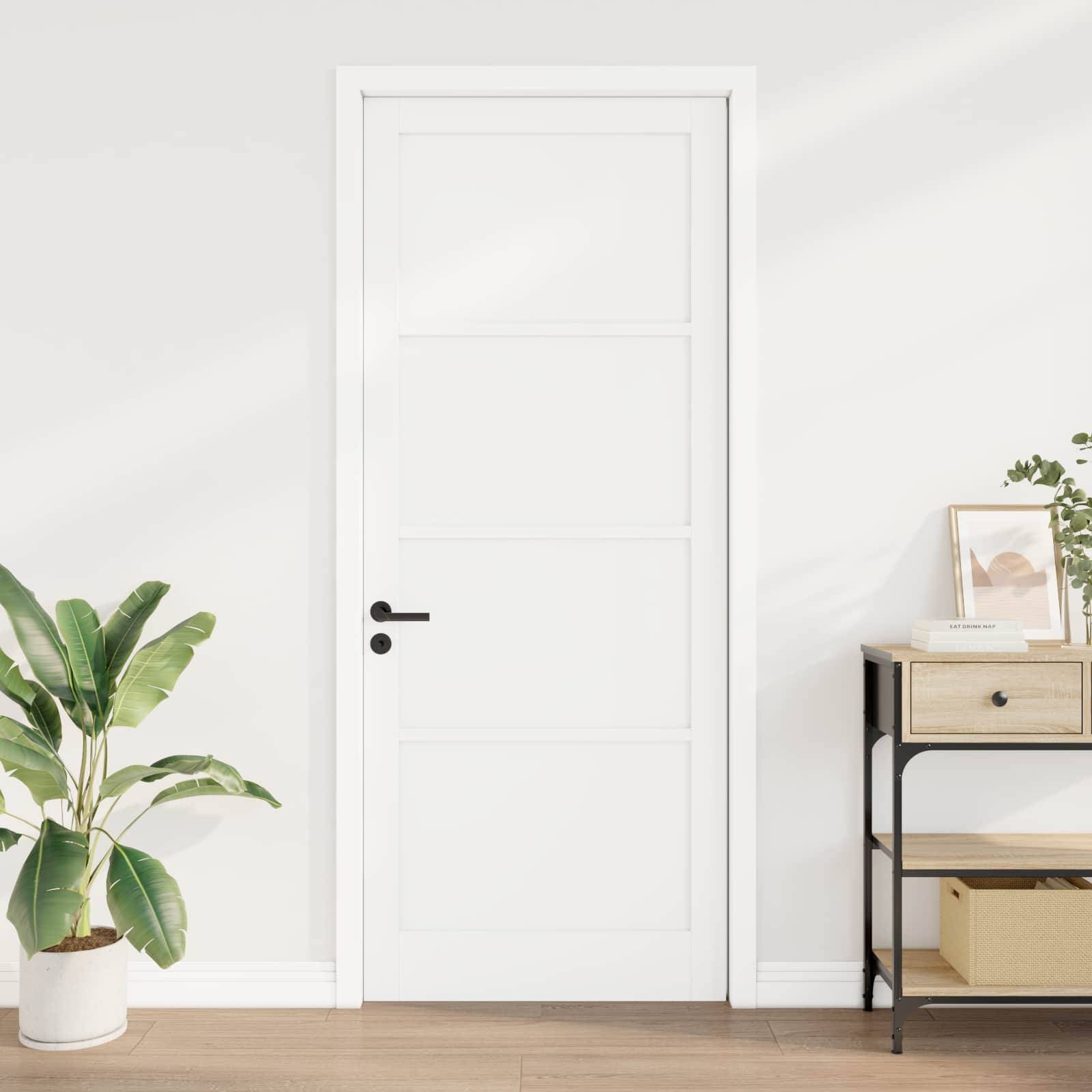 vidaXL Interior Tür Weiß 93 x 232 cm Sperrholz