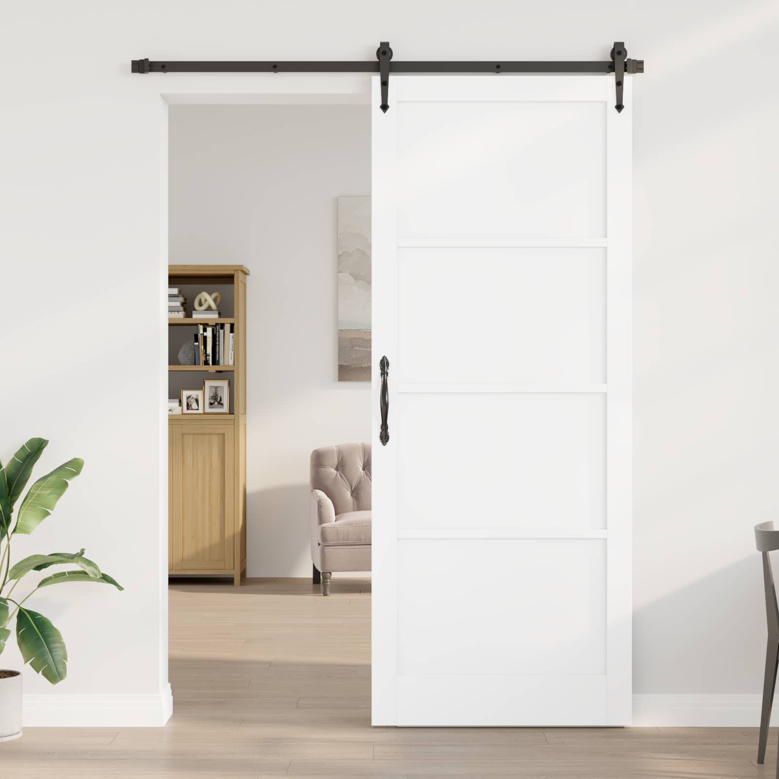 vidaXL Interior Tür Weiß 93 x 232 cm Sperrholz