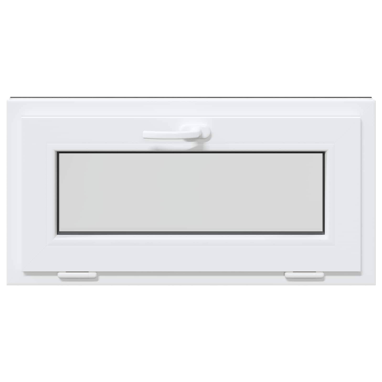 vidaXL Kellerfenster RISOR 80 x 40 cm PVC und Glas Anthrazit