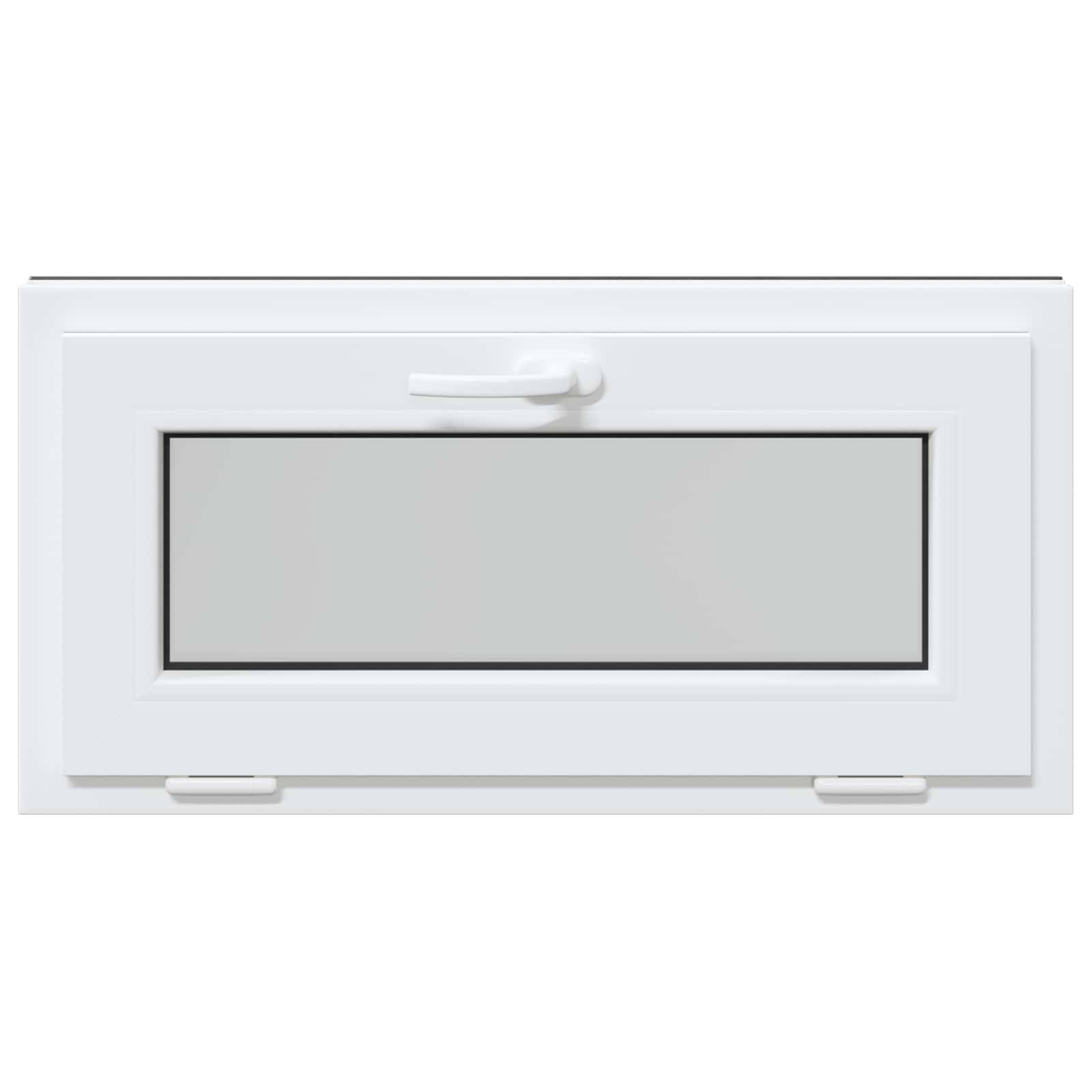 vidaXL Kellerfenster RISOR 80 x 40 cm PVC und Glas Anthrazit