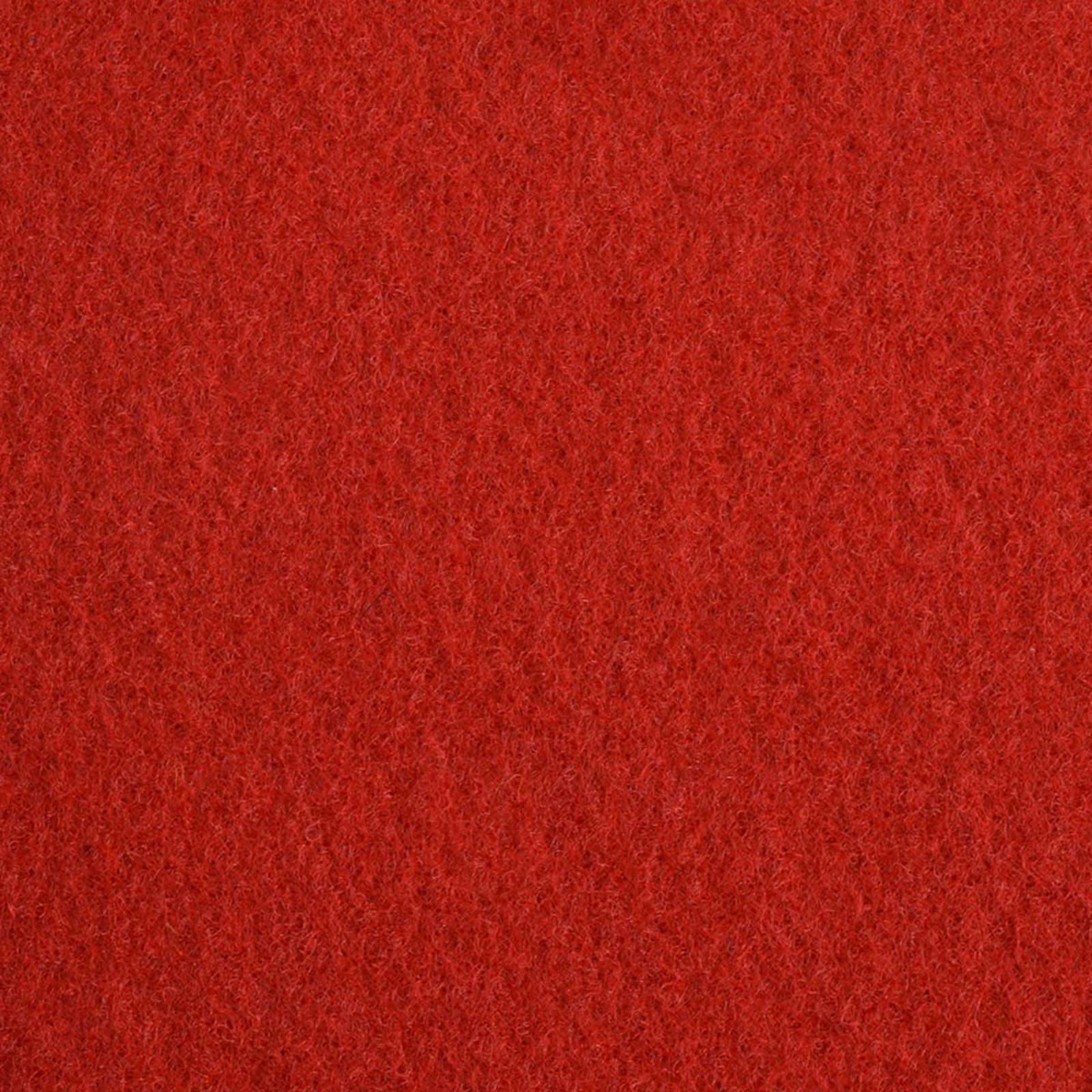 vidaXL Teppich Uni Rot 1 x 12 m Stoff