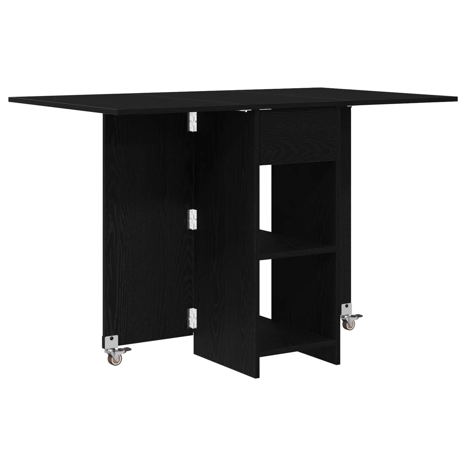vidaXL Esstisch 115 x 70 x 75 cm Holzwerkstoff Schwarze Eiche