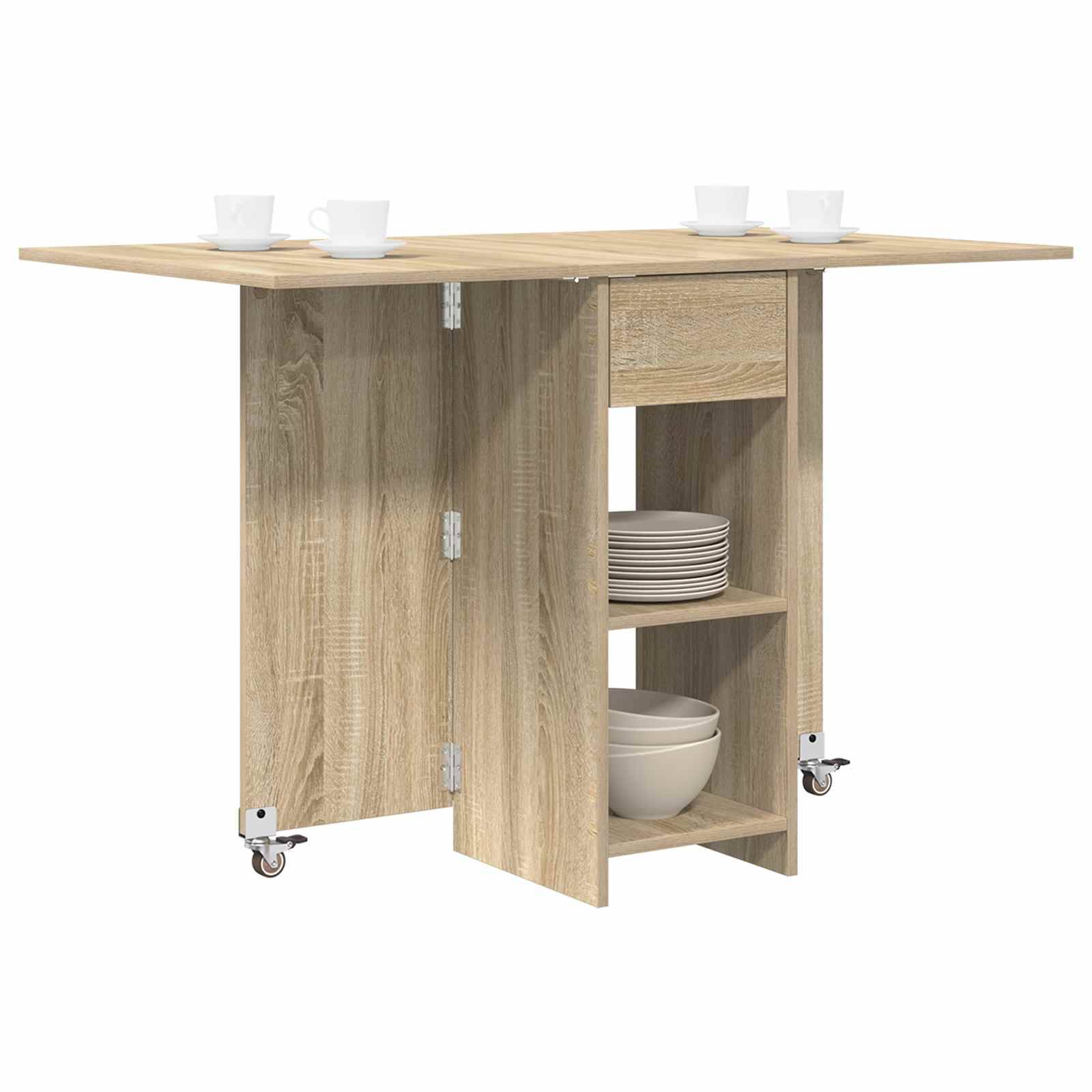 vidaXL Esstisch 115 x 70 x 75 cm Holzwerkstoff Sonoma-Eiche
