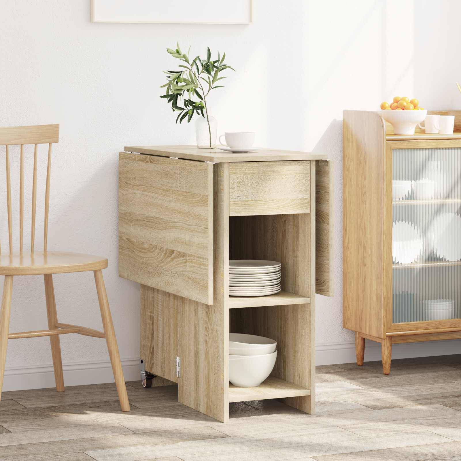 vidaXL Esstisch 115 x 70 x 75 cm Holzwerkstoff Sonoma-Eiche