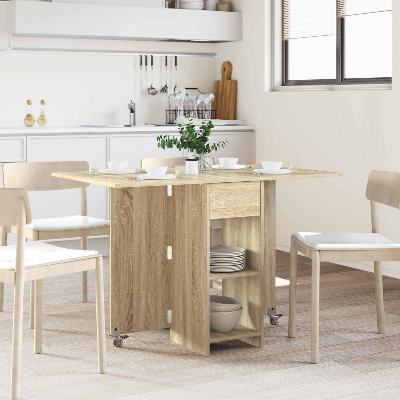 vidaXL Esstisch 115 x 70 x 75 cm Holzwerkstoff Sonoma-Eiche