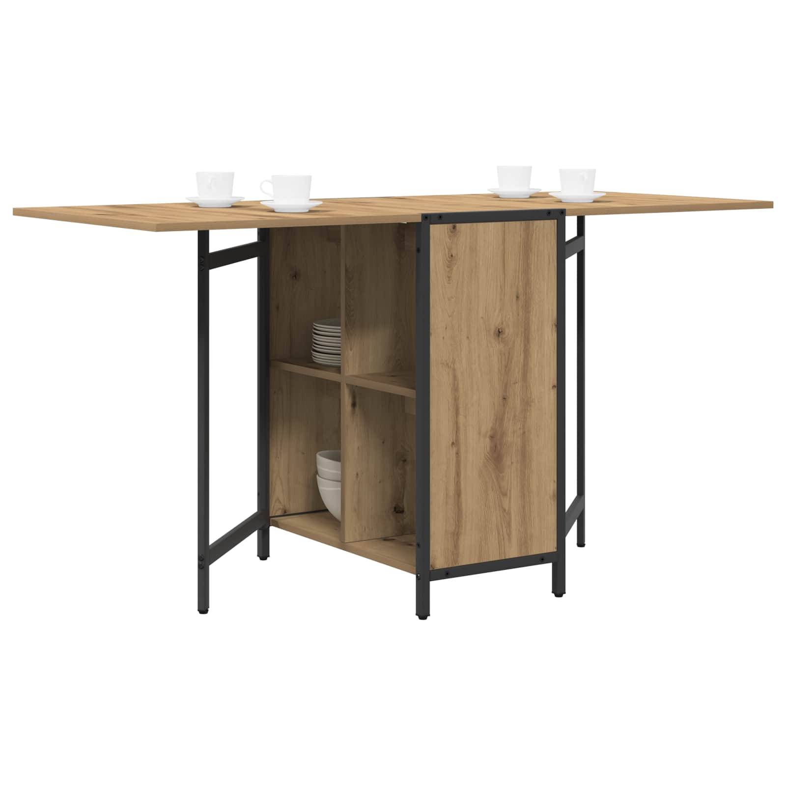 vidaXL Esstisch 144 x 60 x 75 cm Holzwerkstoff Artisan-Eiche