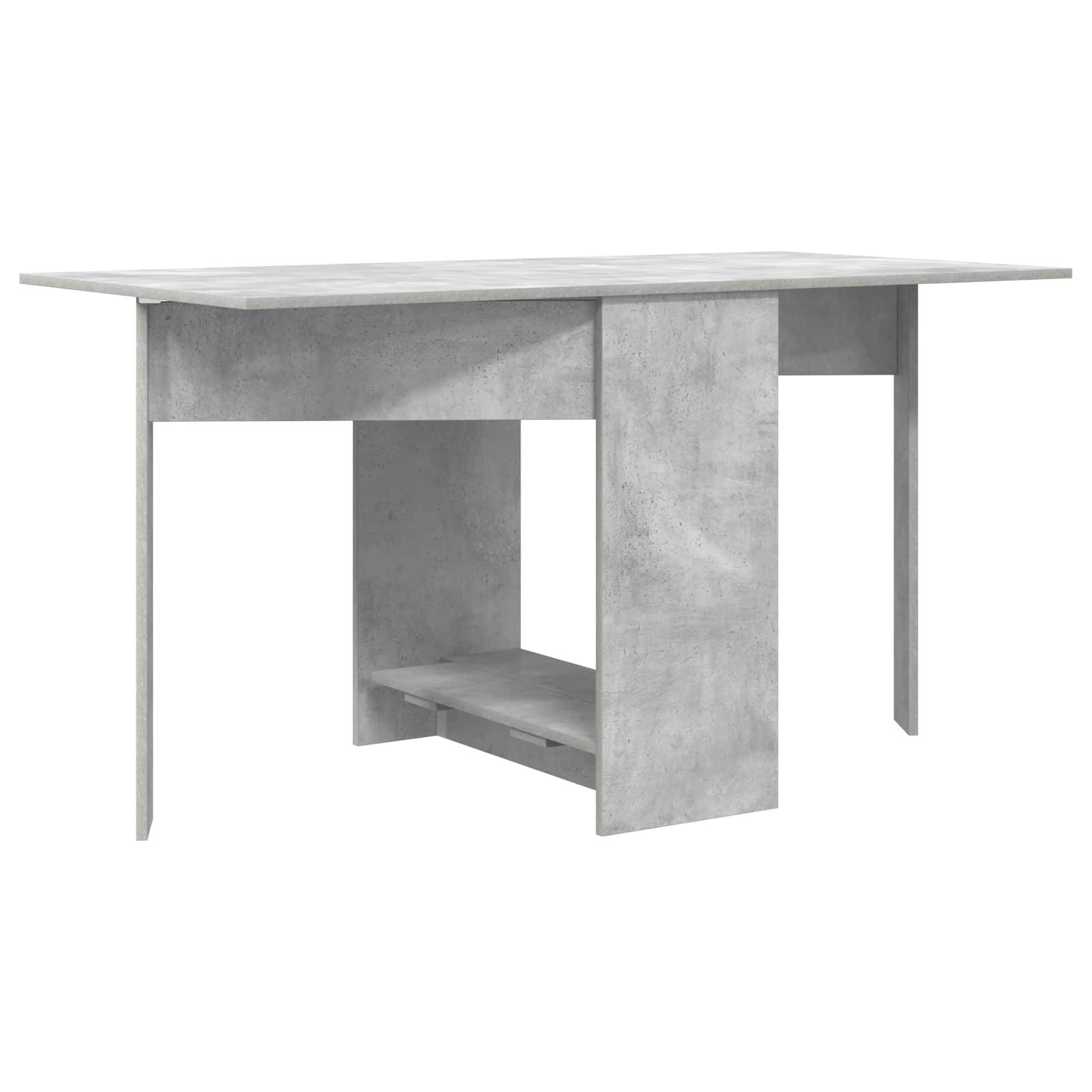 vidaXL Esstisch 138 x 70 x 73,5 cm Holzwerkstoff Betongrau