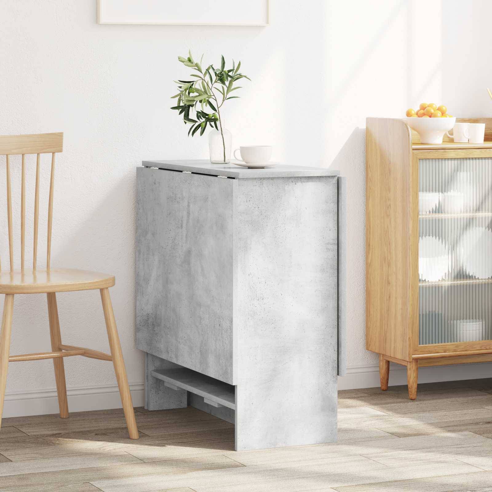 vidaXL Esstisch 138 x 70 x 73,5 cm Holzwerkstoff Betongrau