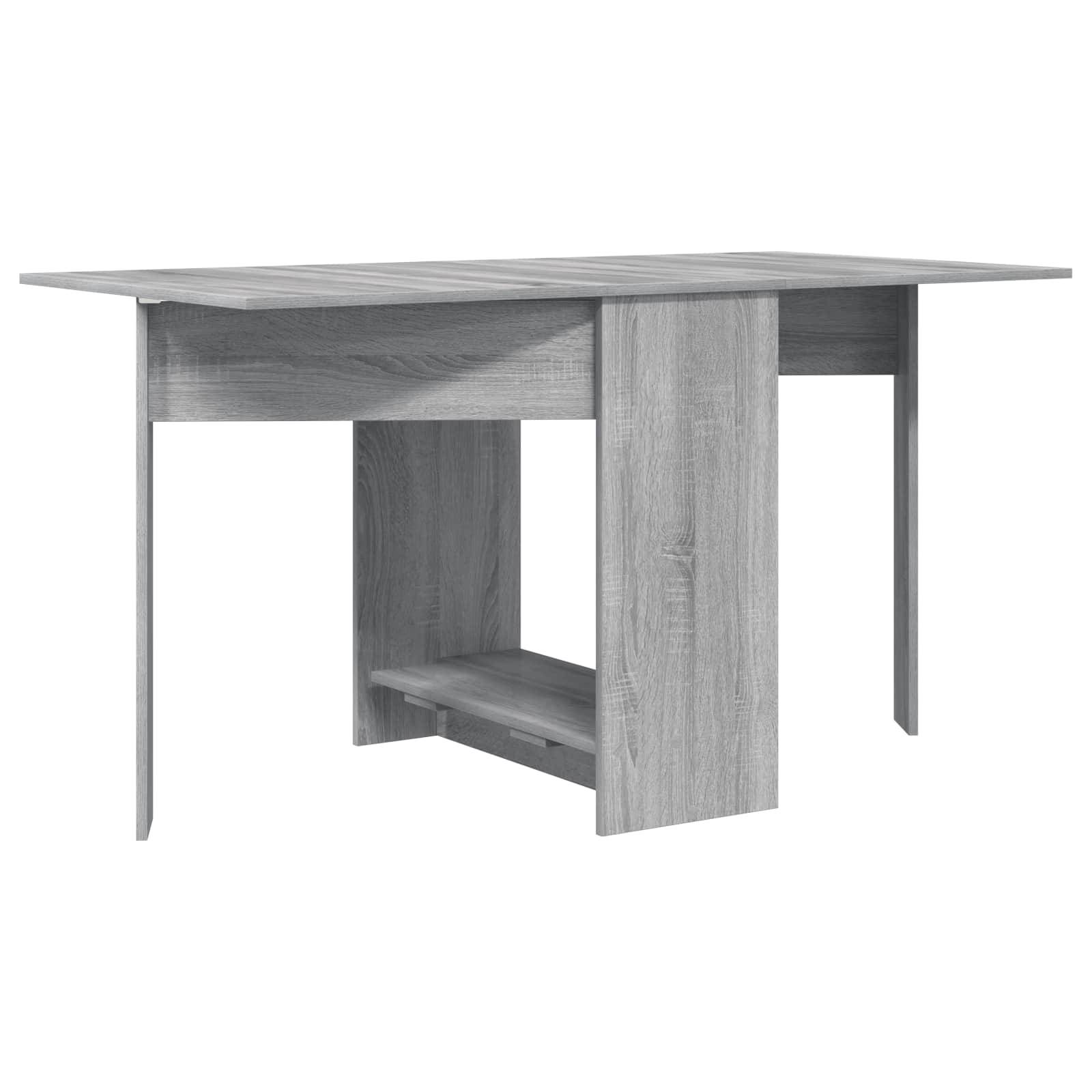 vidaXL Esstisch 138 x 70 x 73,5 cm Holzwerkstoff Grau Sonoma