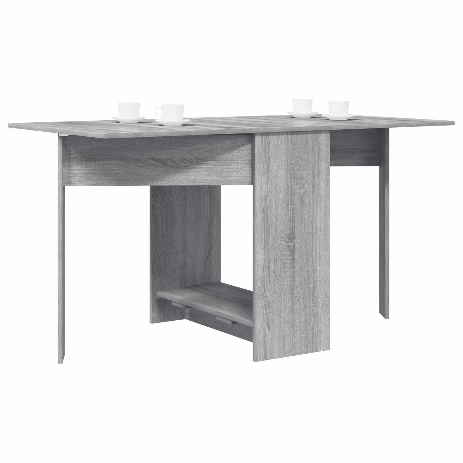 vidaXL Esstisch 138 x 70 x 73,5 cm Holzwerkstoff Grau Sonoma
