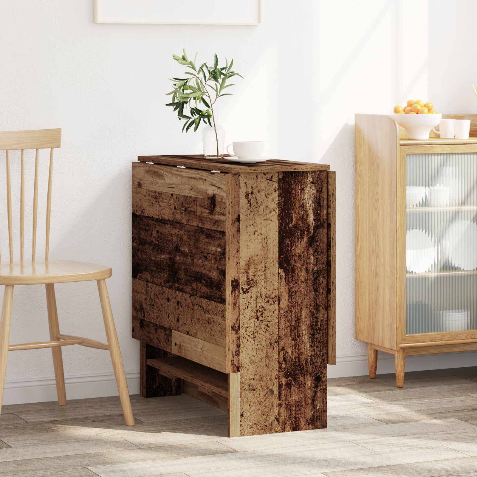 vidaXL Esstisch 138 x 70 x 73,5 cm Holzwerkstoff Altholz Rechtwinklig