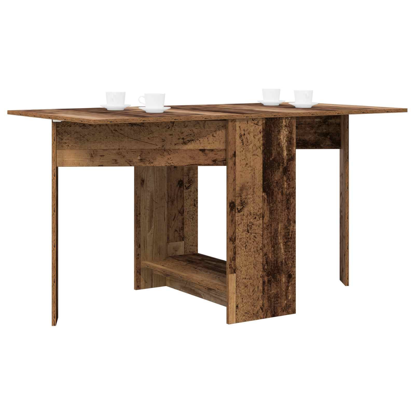 vidaXL Esstisch 138 x 70 x 73,5 cm Holzwerkstoff Altholz Rechtwinklig