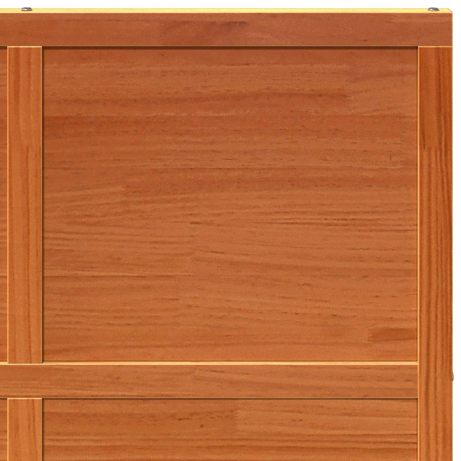 vidaXL Scheunentür Wachsbraun 100 x 208 cm Massives Kiefernholz
