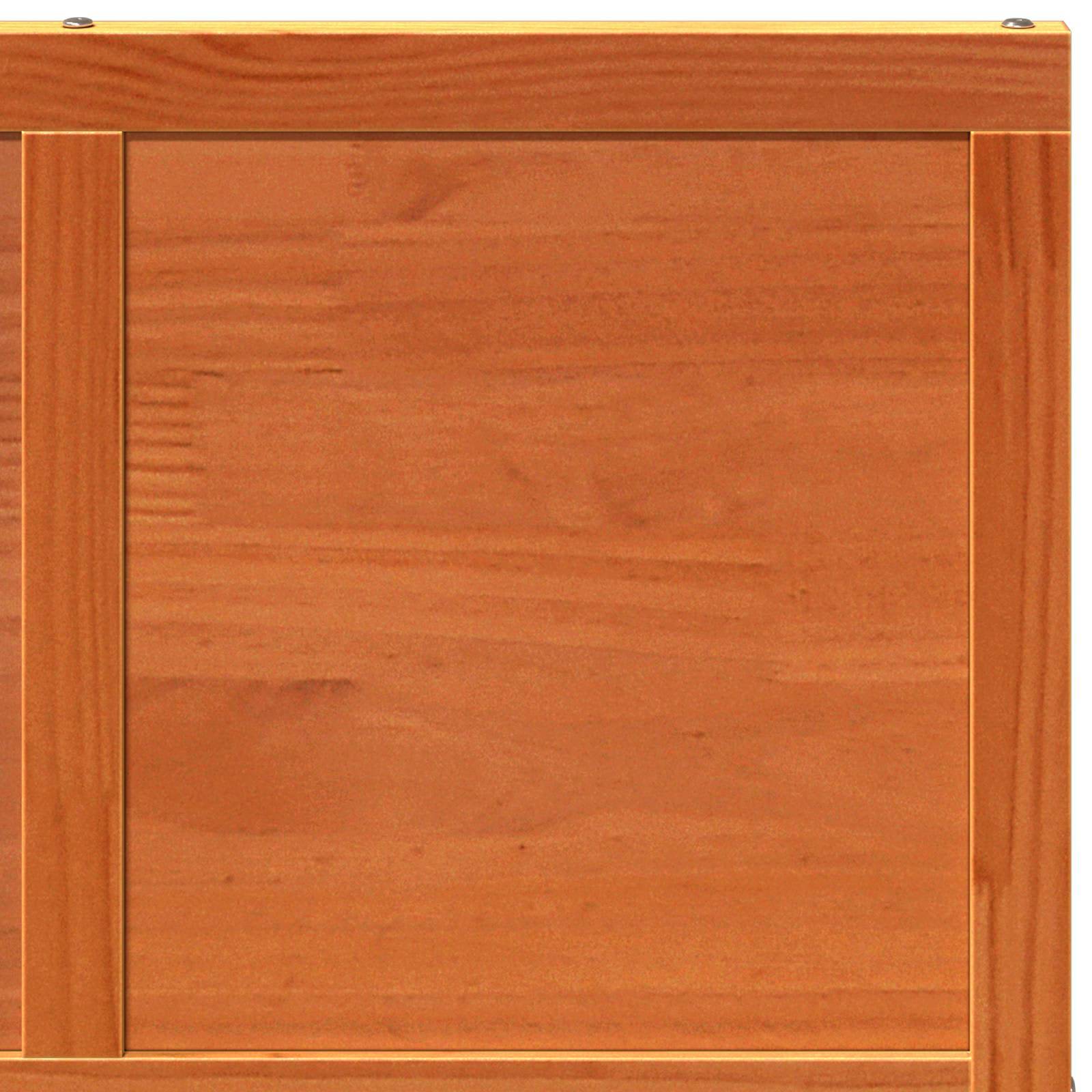 vidaXL Scheunentür Wachsbraun 80 x 208 cm Massives Kiefernholz
