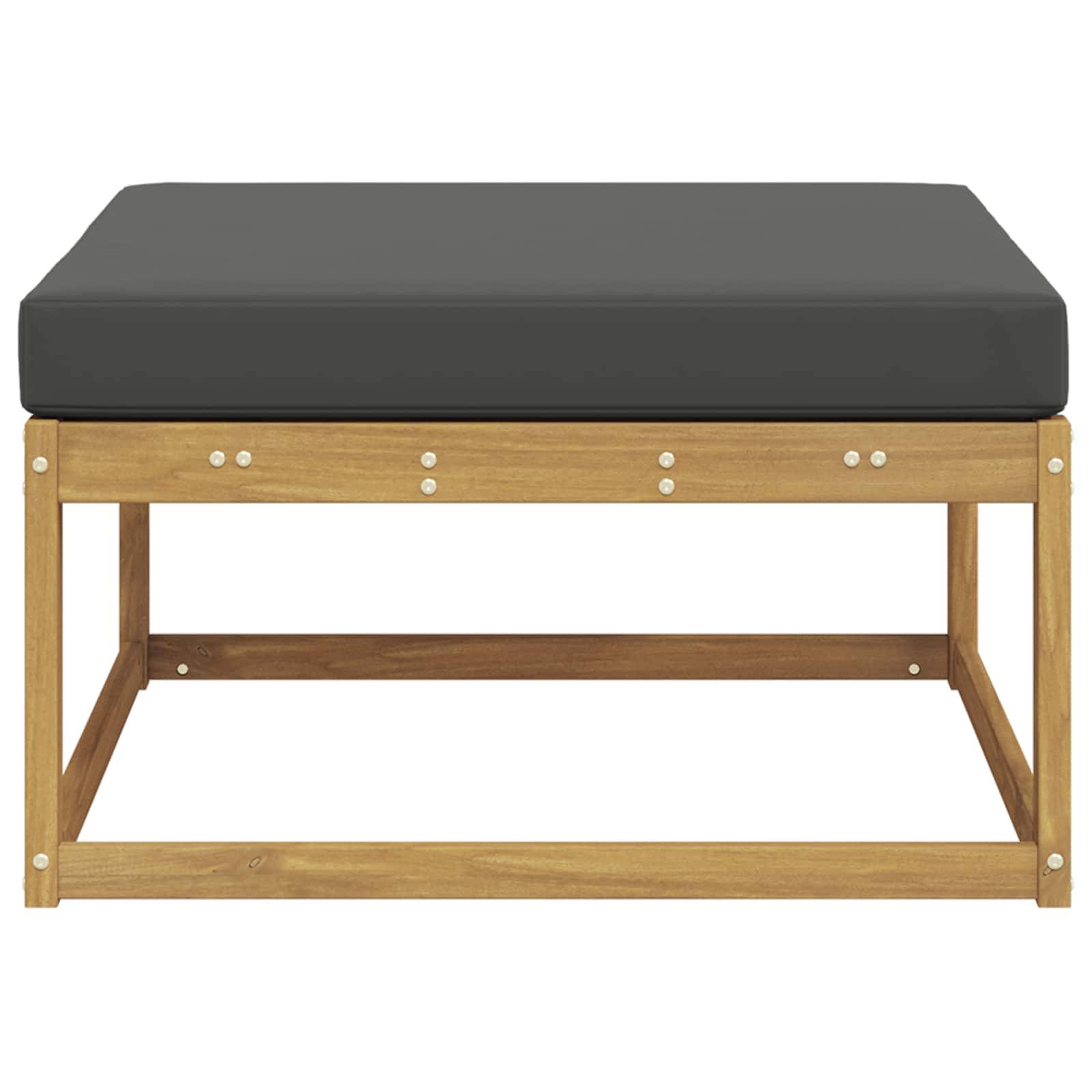 vidaXL Outdoor-Fußhocker Polyester Weiß